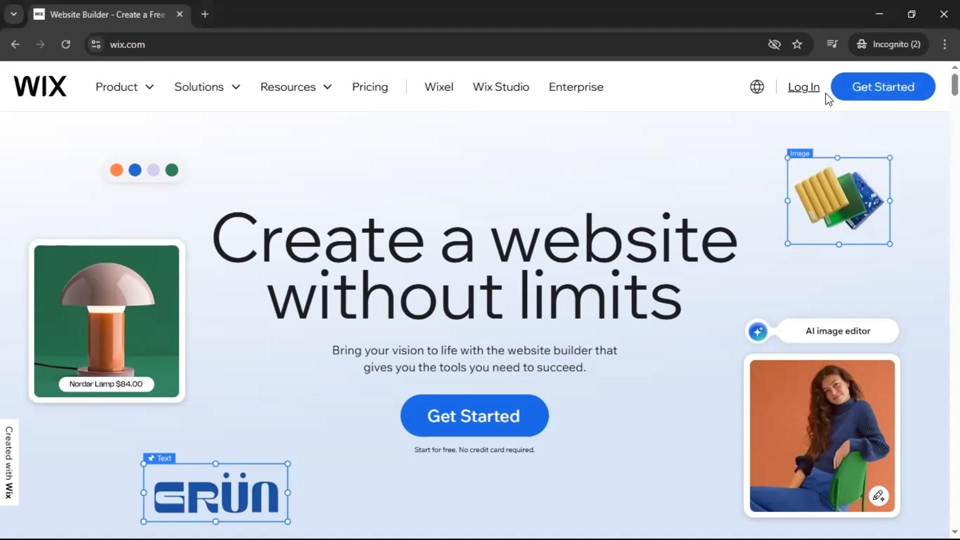 Logging in on Wix video thumbnail