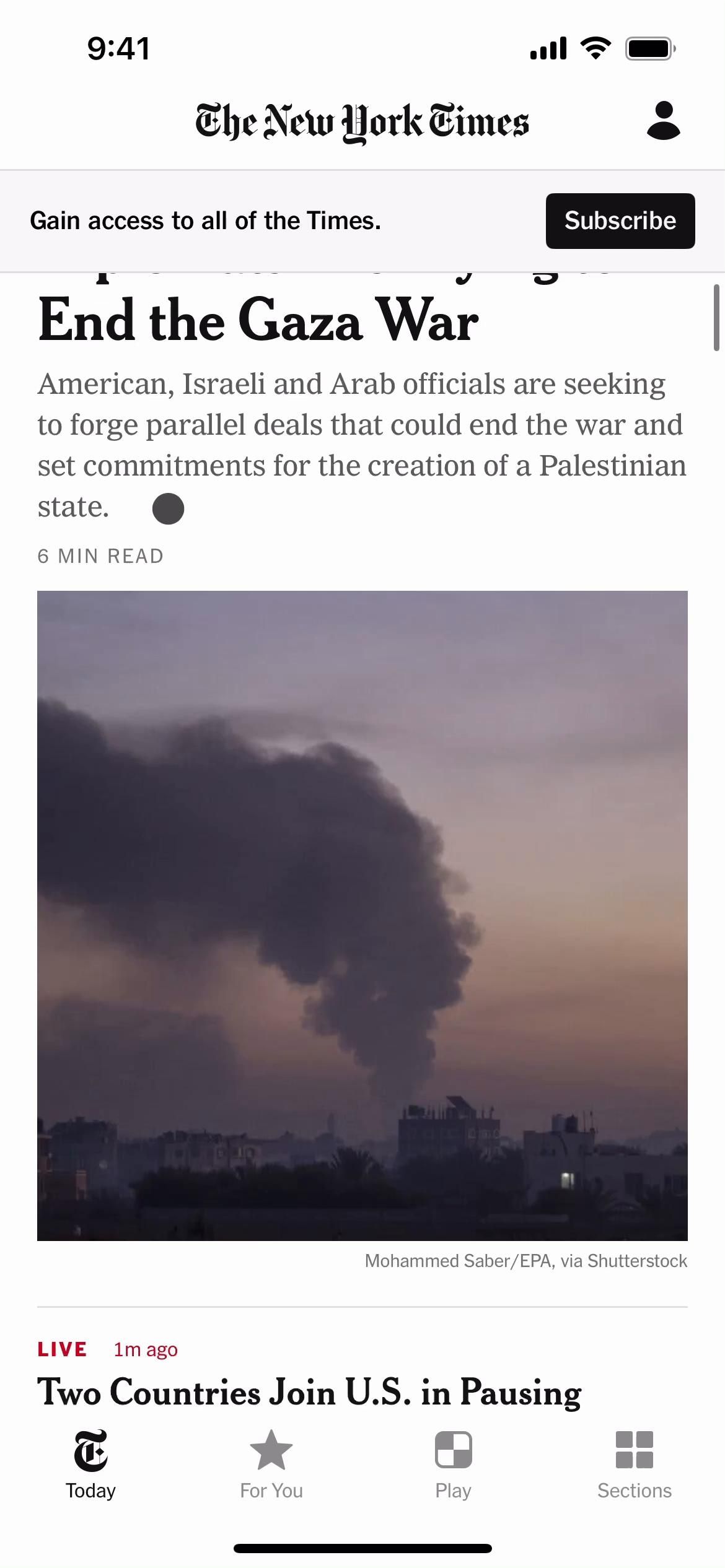 The New York Times screenshot