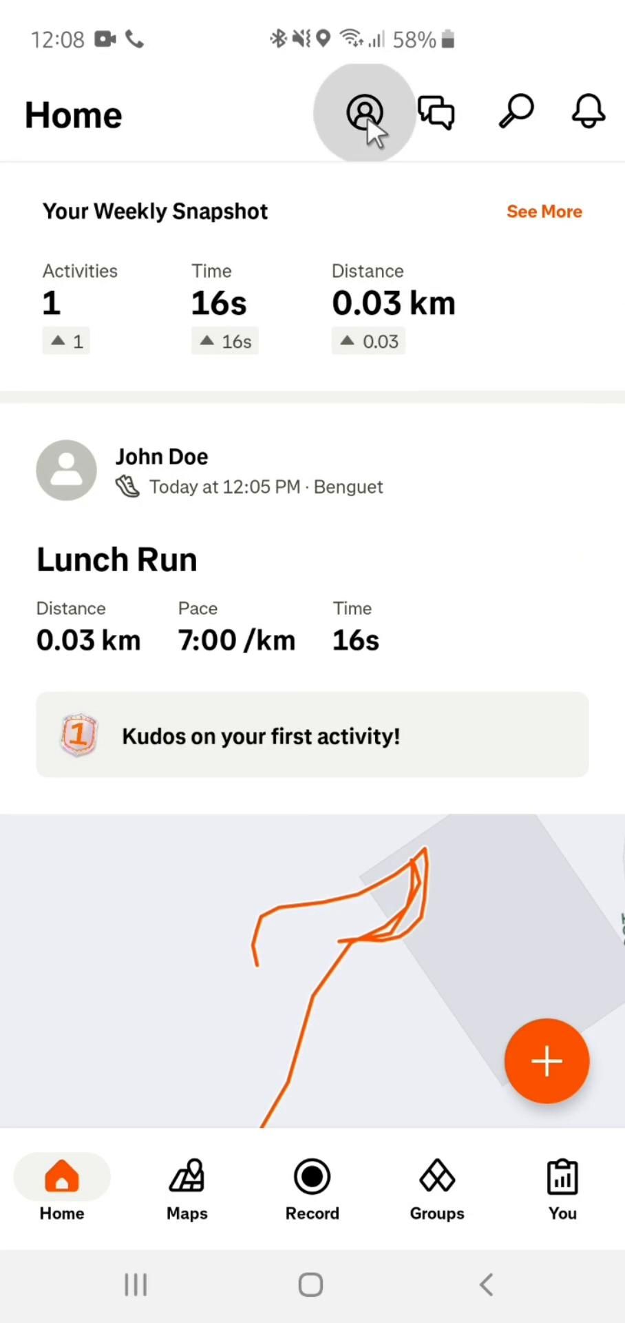 Strava screenshot
