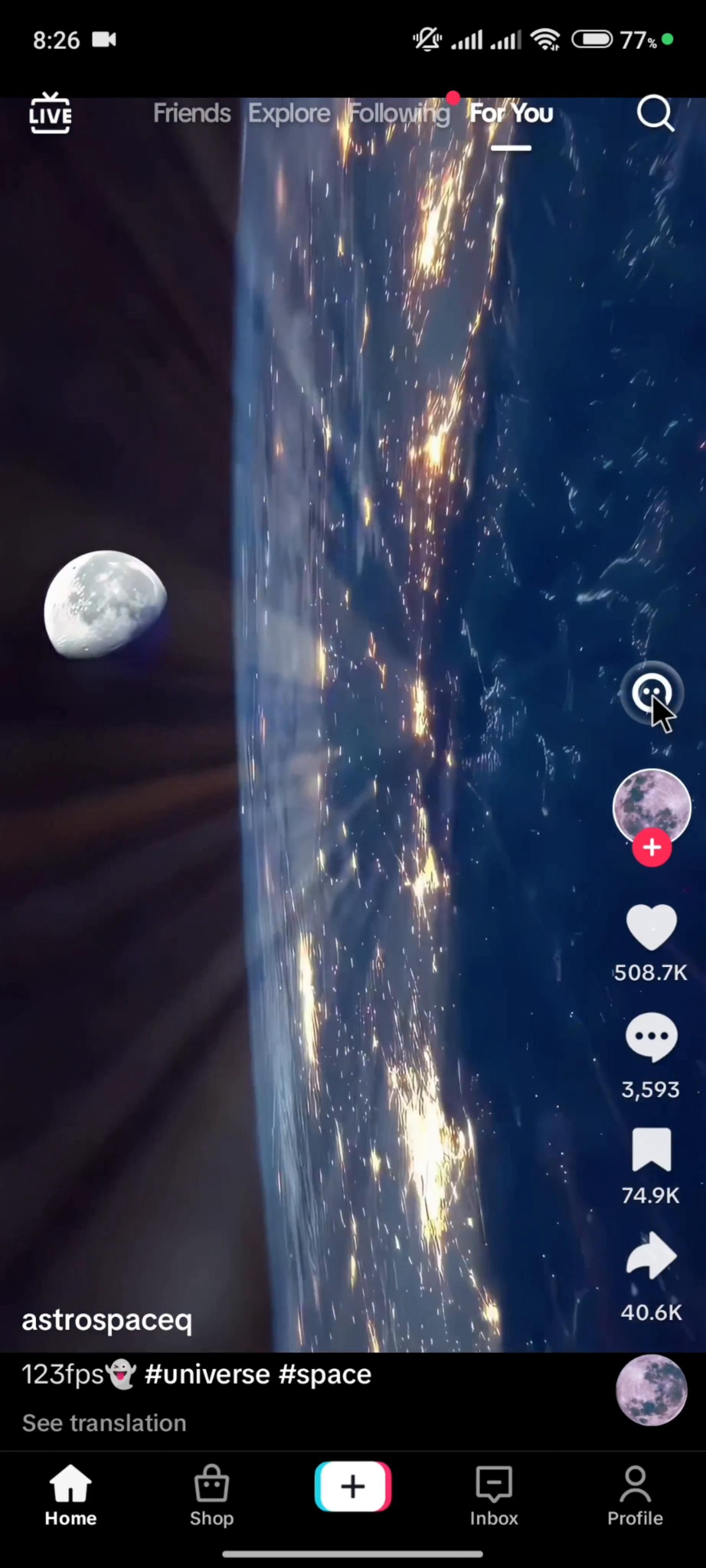 General browsing on TikTok video thumbnail