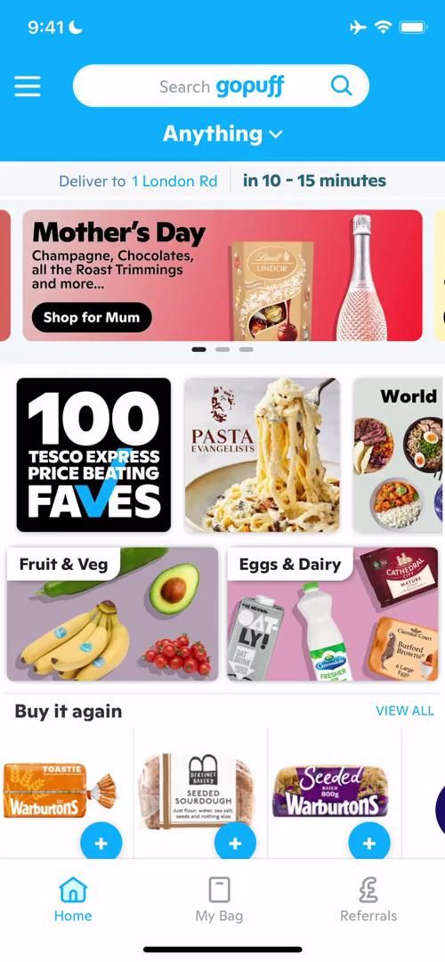 Gopuff screenshot