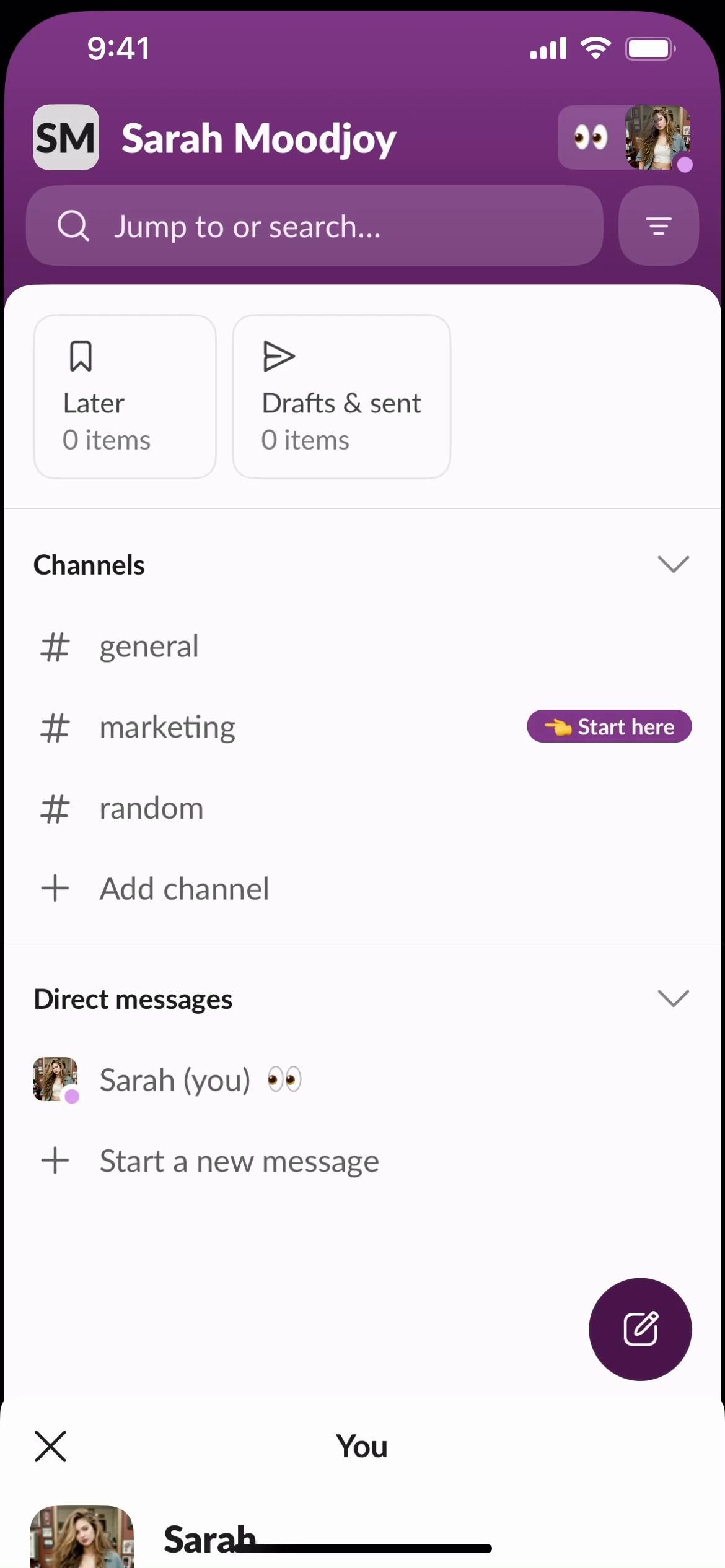 Slack screenshot