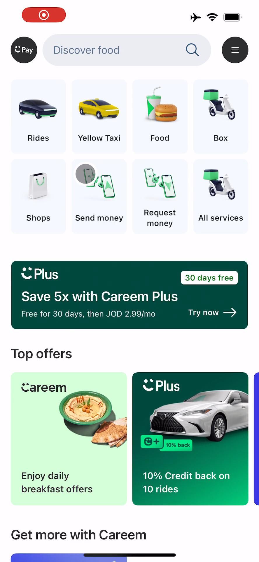 Careem screenshot