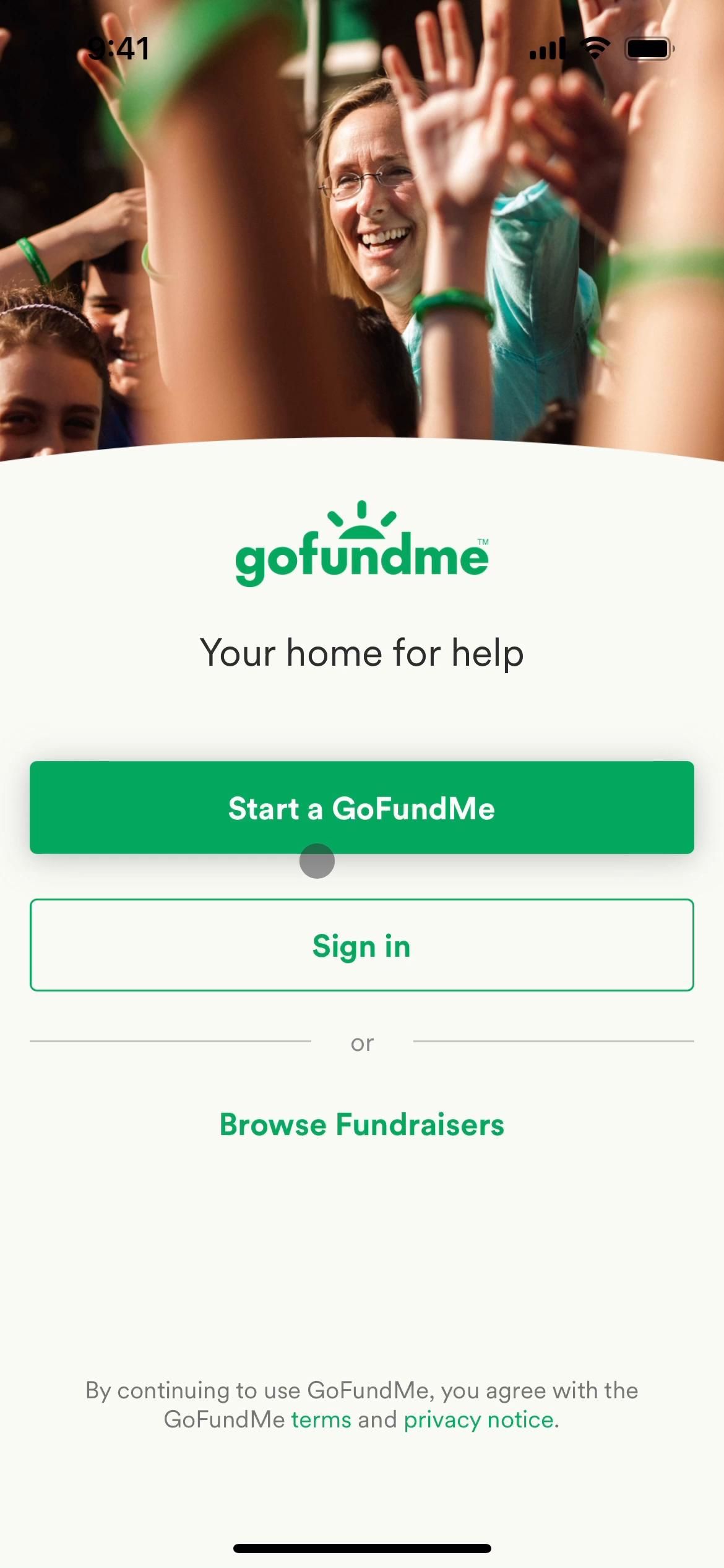 GoFundMe screenshot