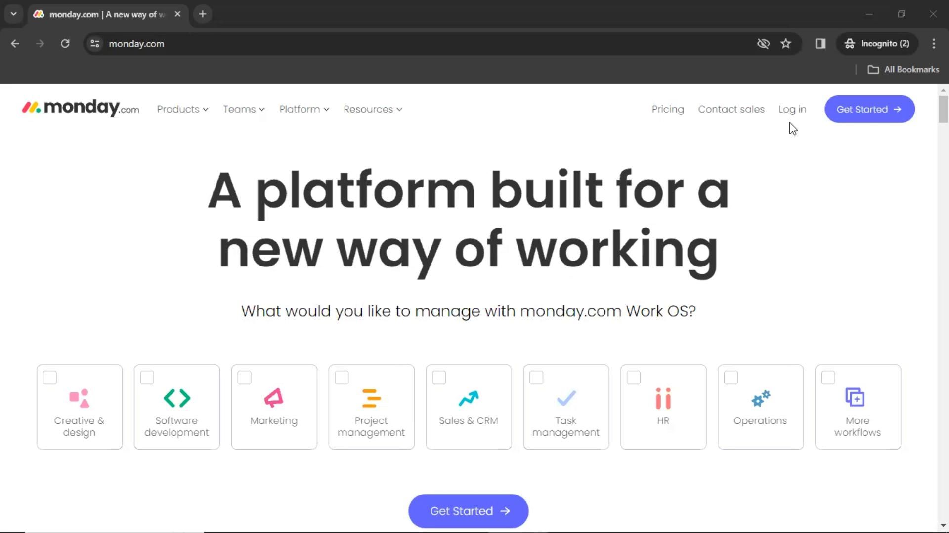 Monday screenshot