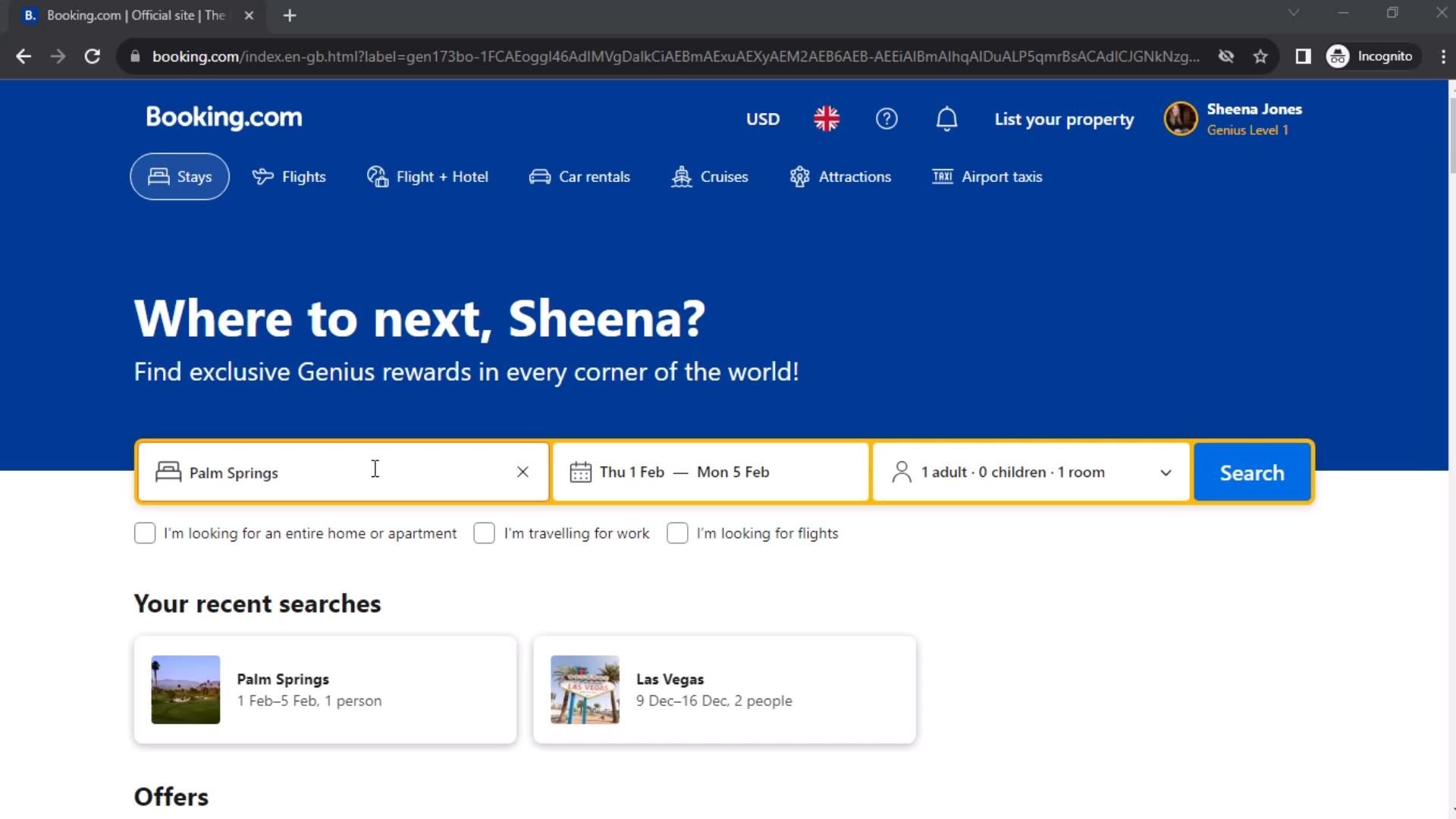 Booking.com screenshot