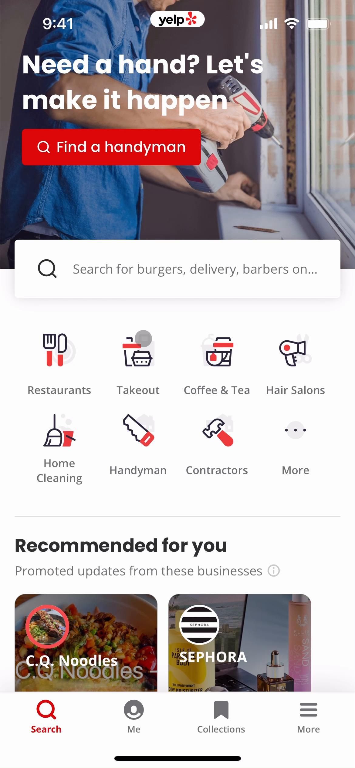 Yelp screenshot