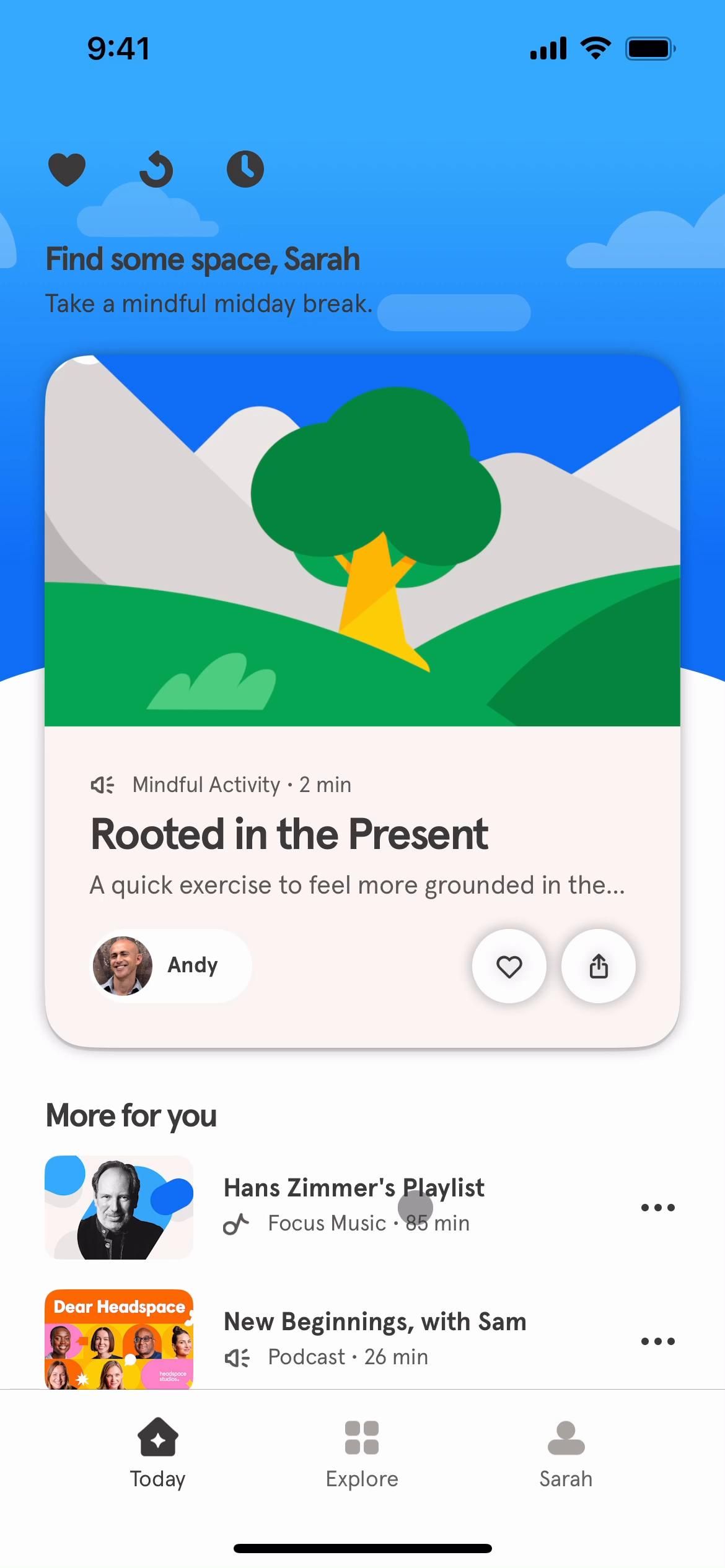 Headspace screenshot