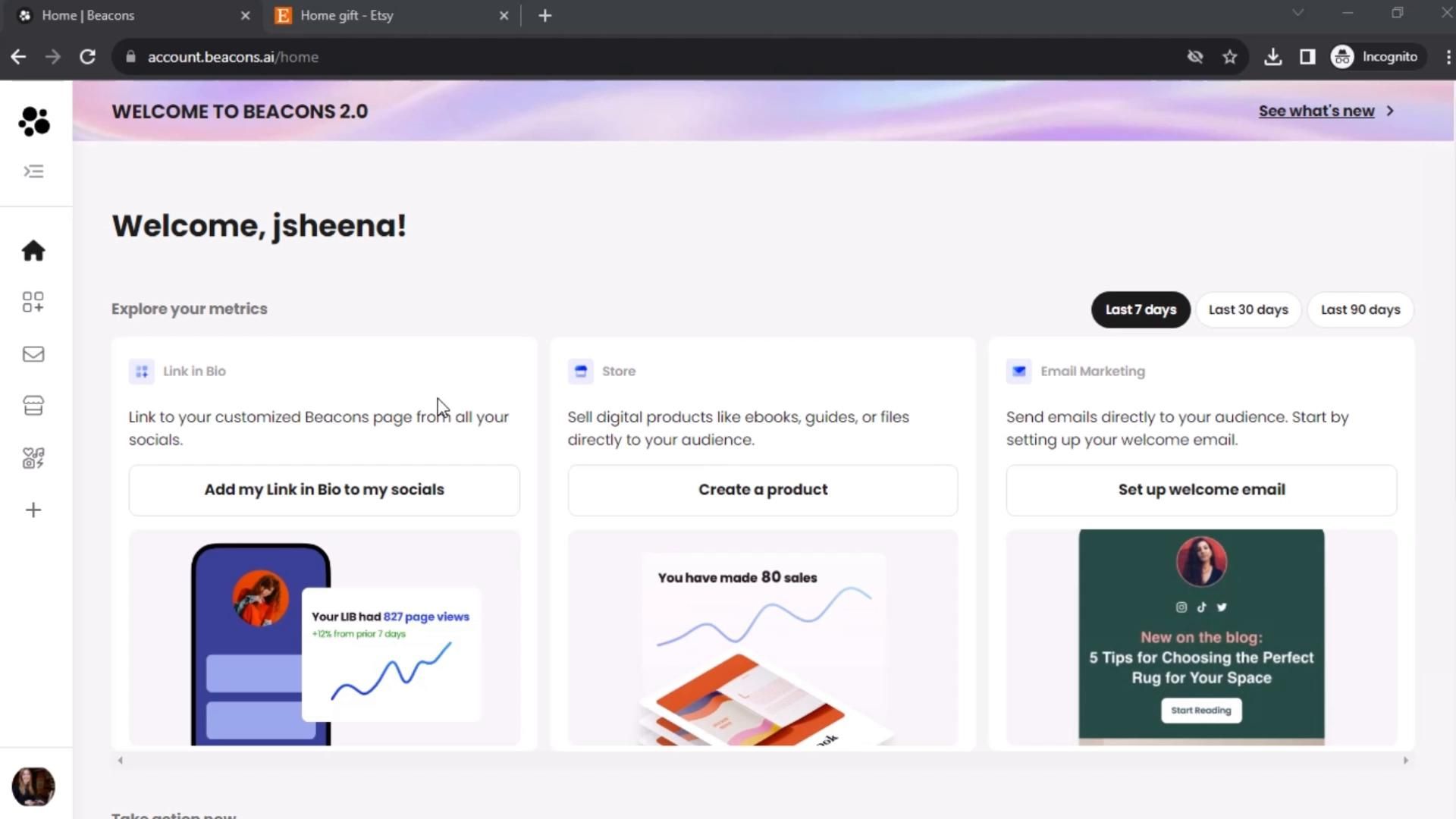Beacons screenshot