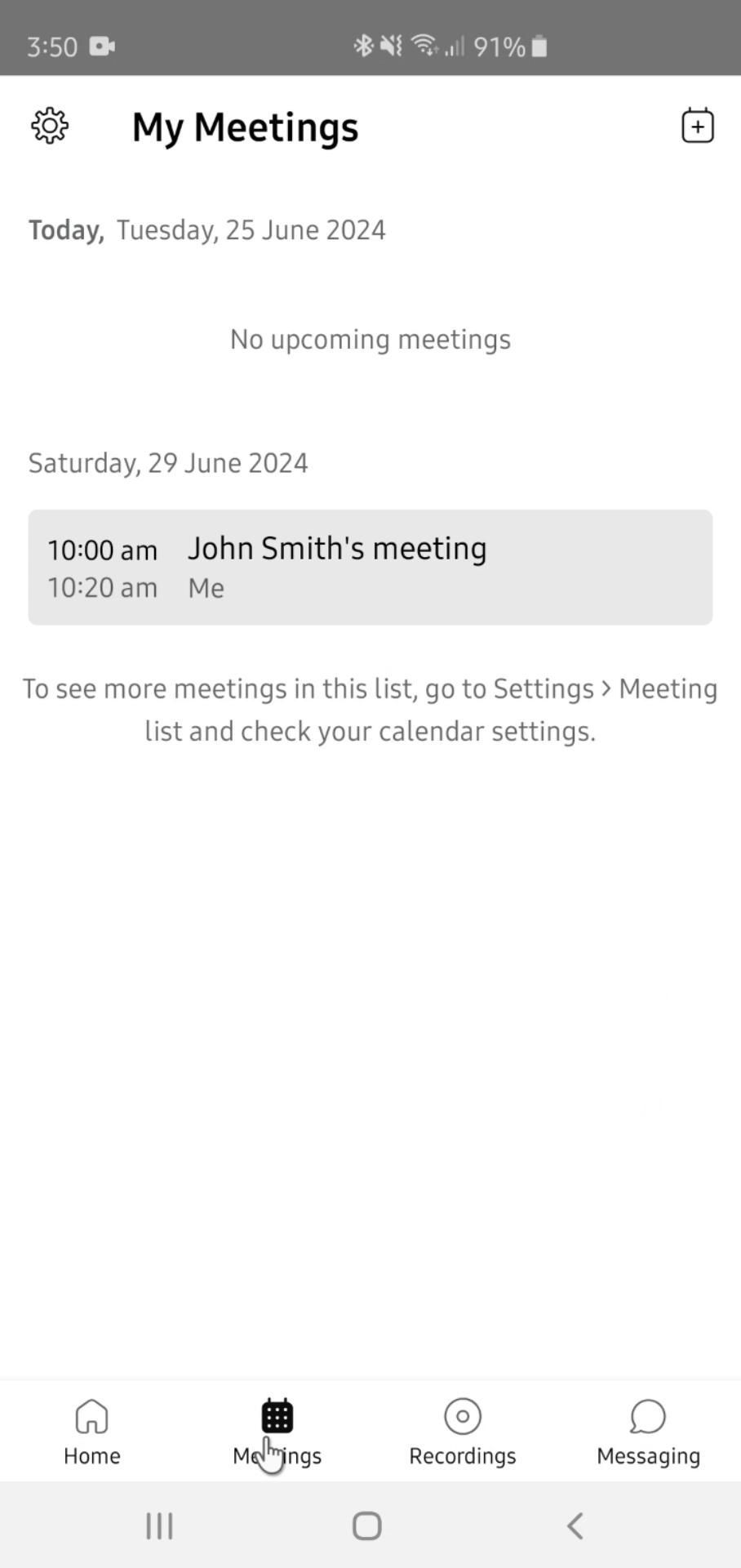 Webex screenshot
