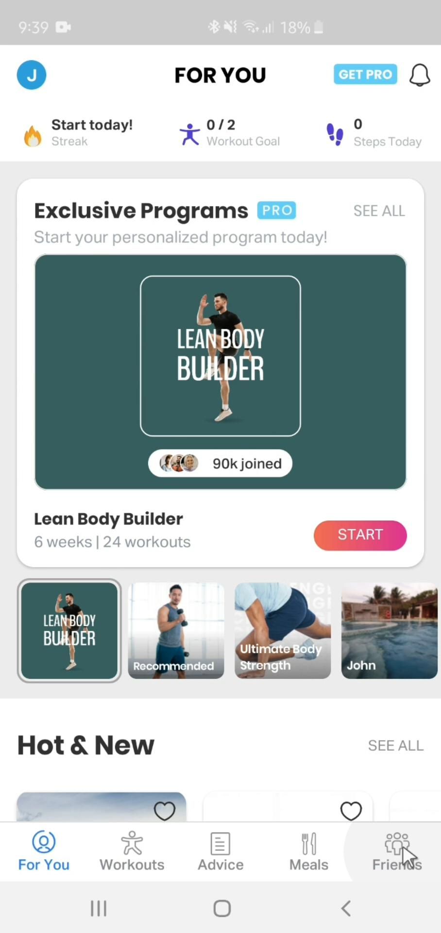 Creating a post on FitOn video thumbnail
