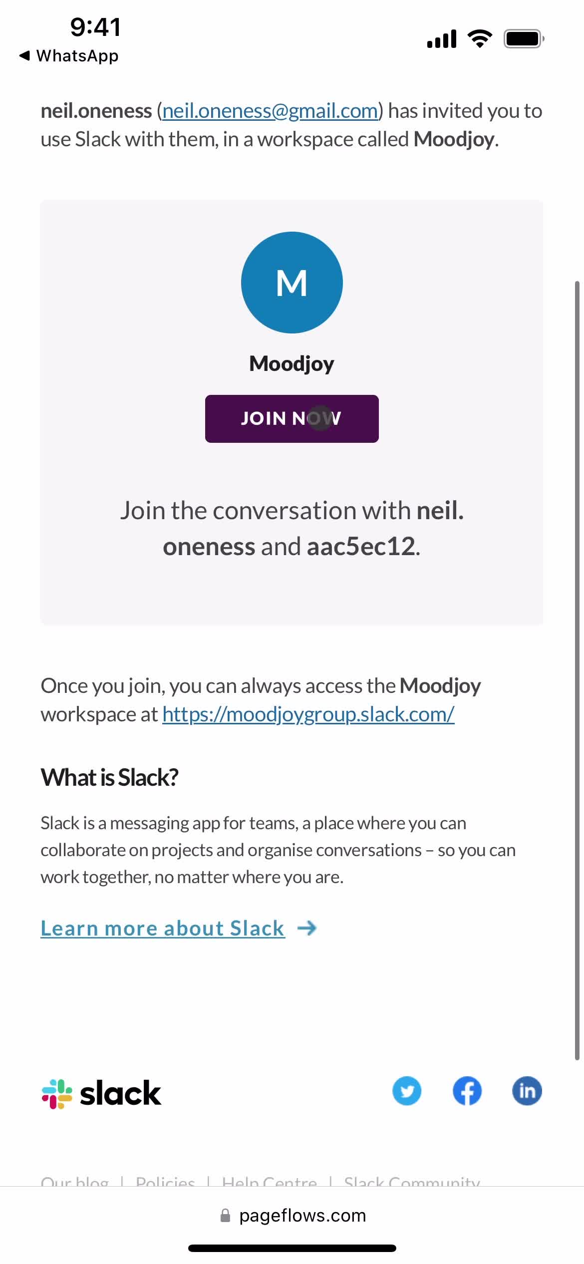 Accepting an invite on Slack video thumbnail