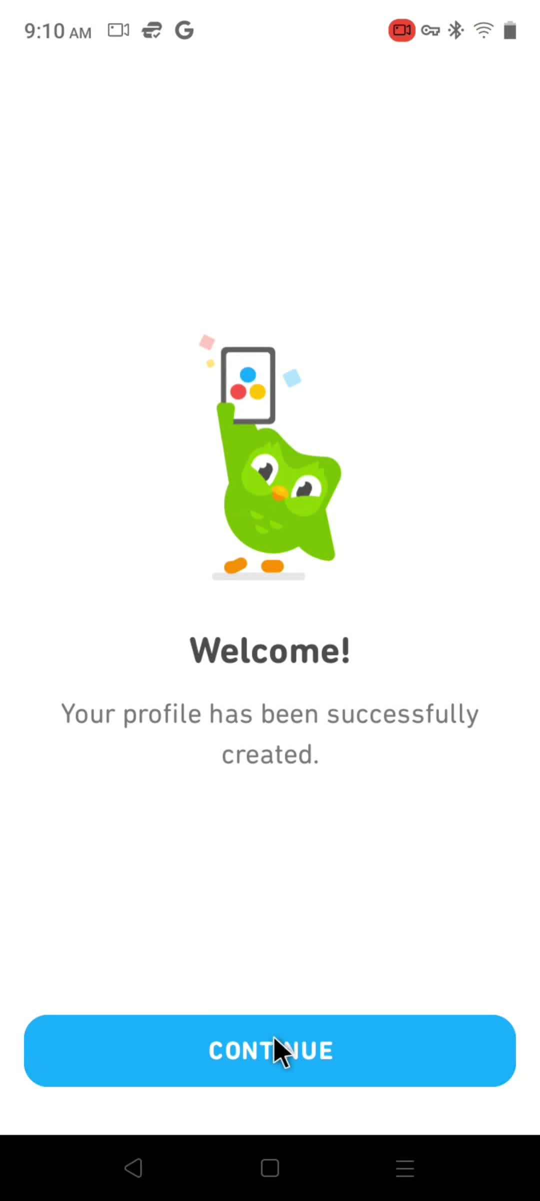 Duolingo welcome screenshot