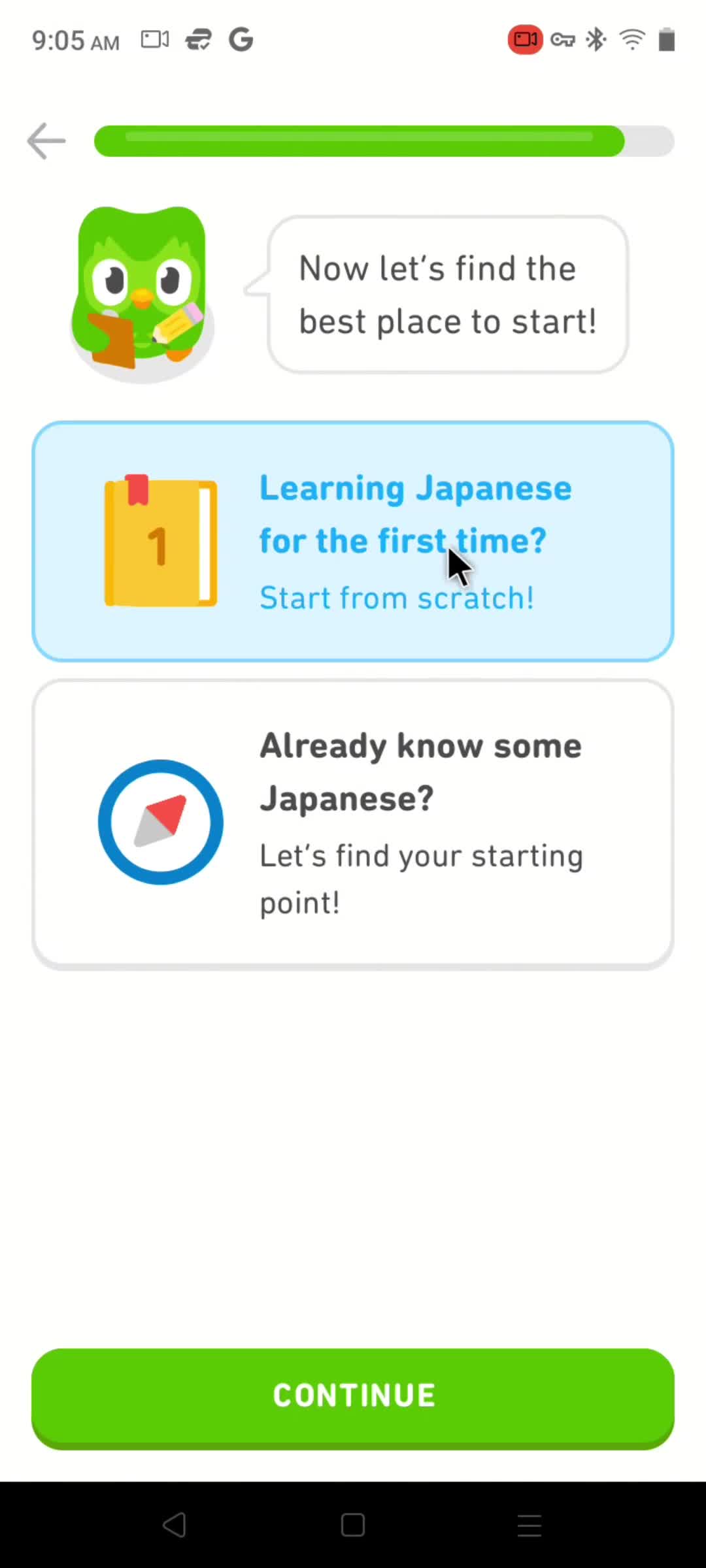 Accepting an invite on Duolingo video thumbnail