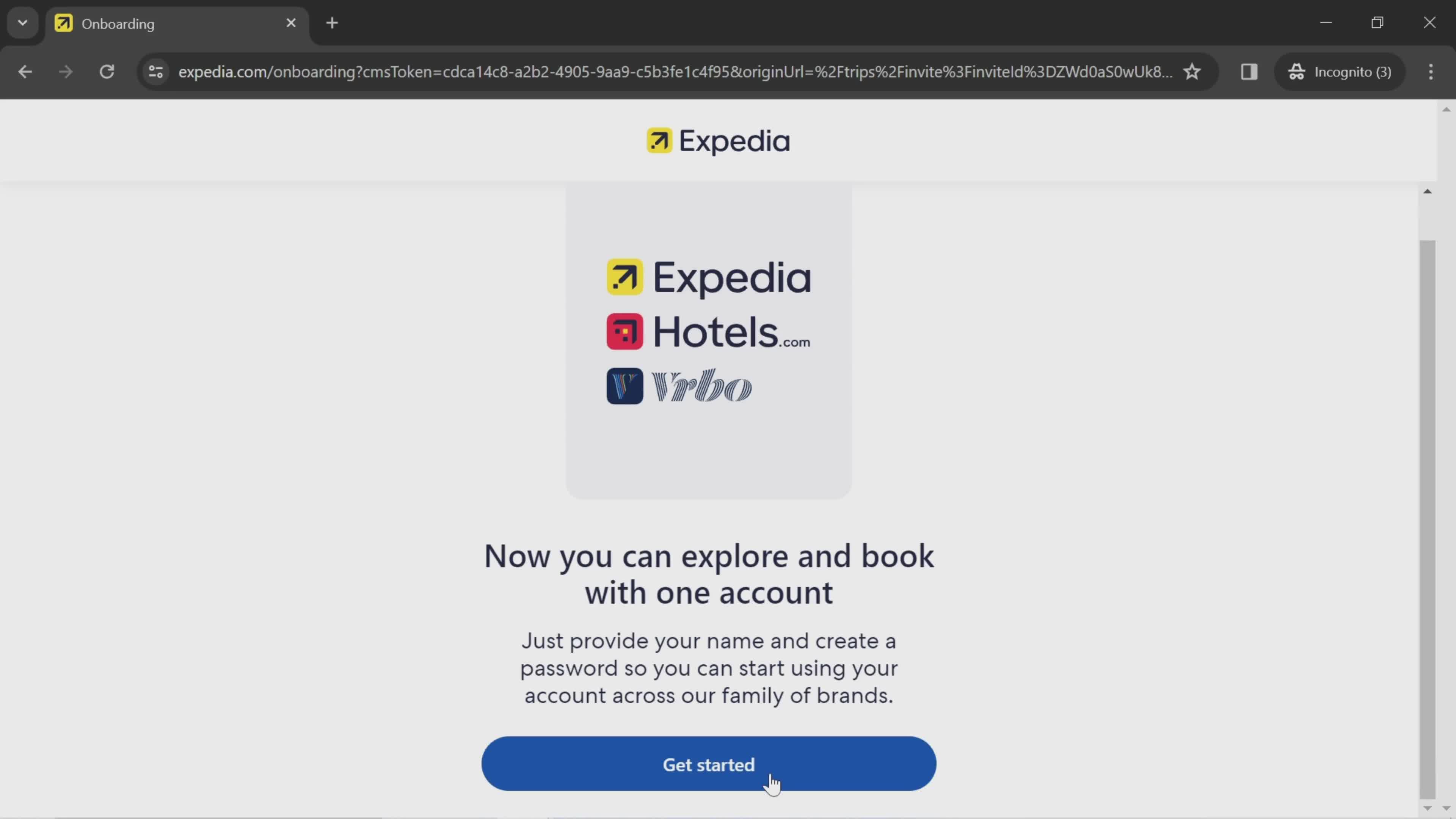 Accepting an invite on Expedia video thumbnail