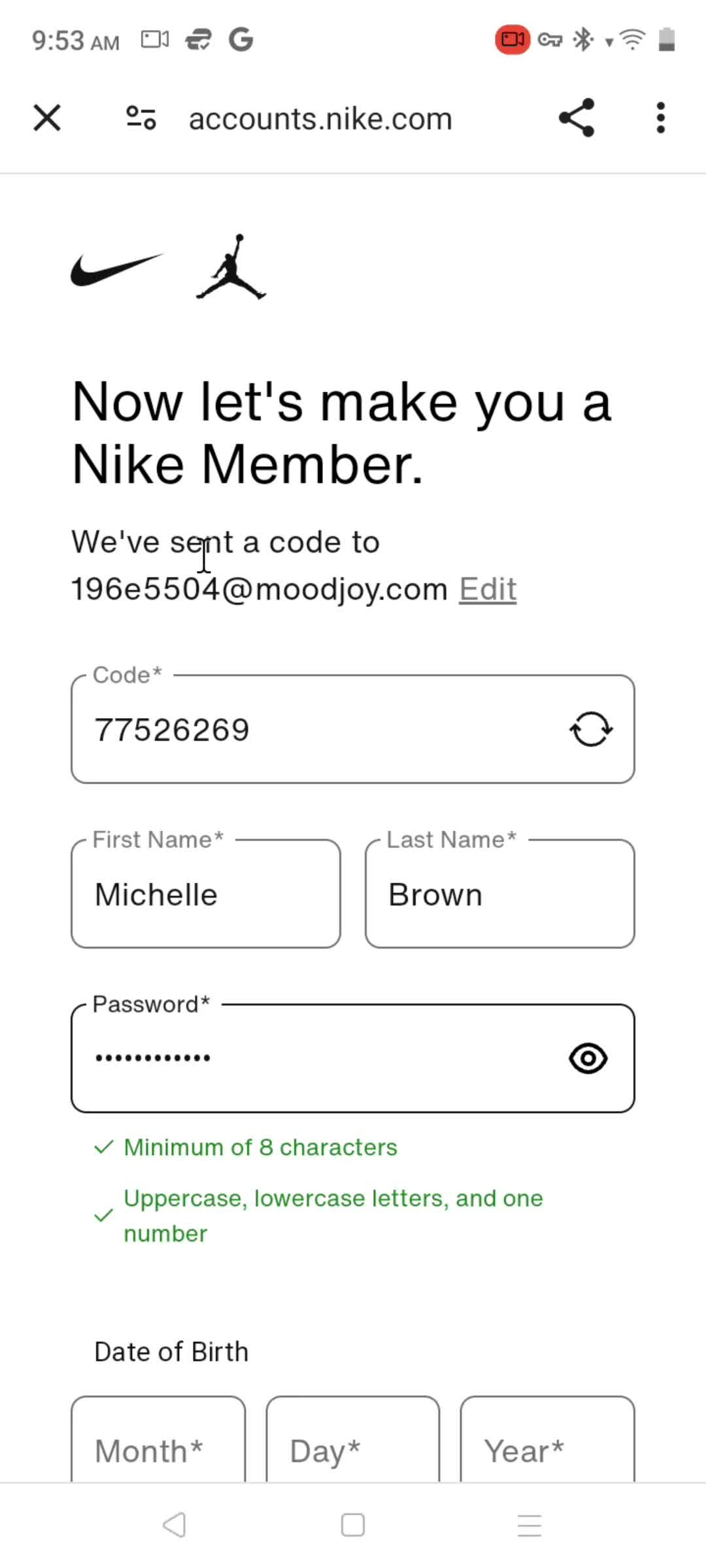 Accepting an invite on Nike Run Club Desktop Examples Page Flows video 16 screenshots