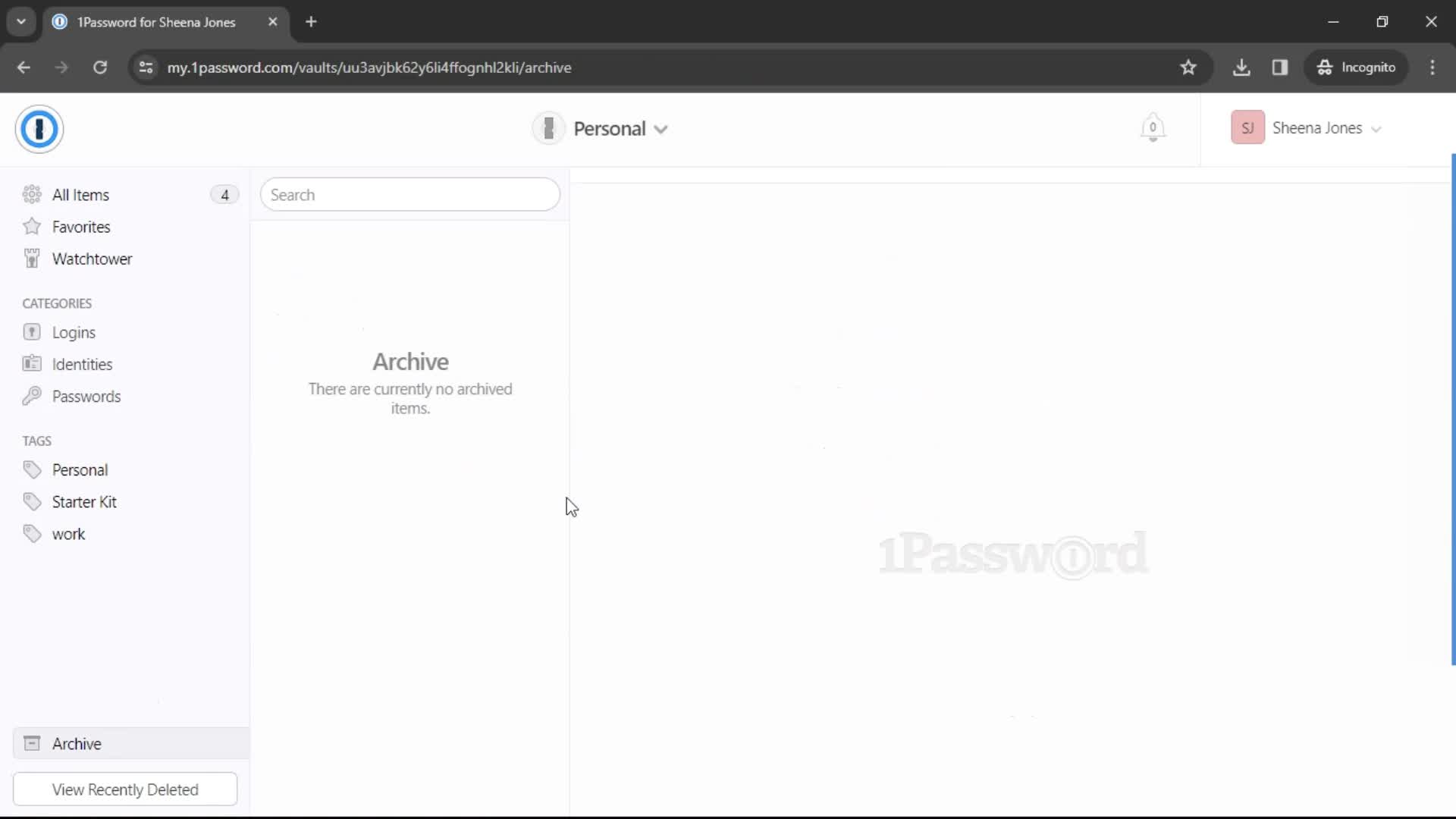 Adding password screenshot