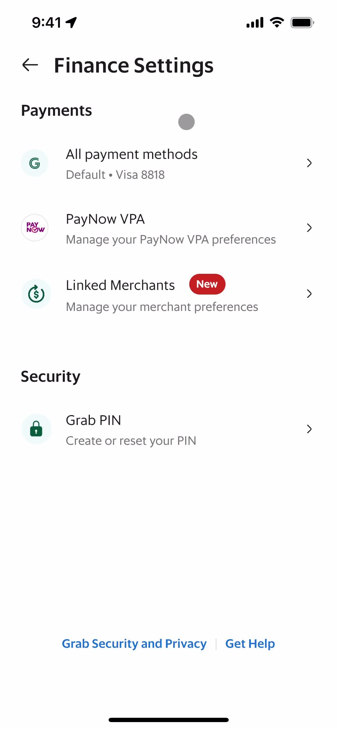 Adding payment details screenshot