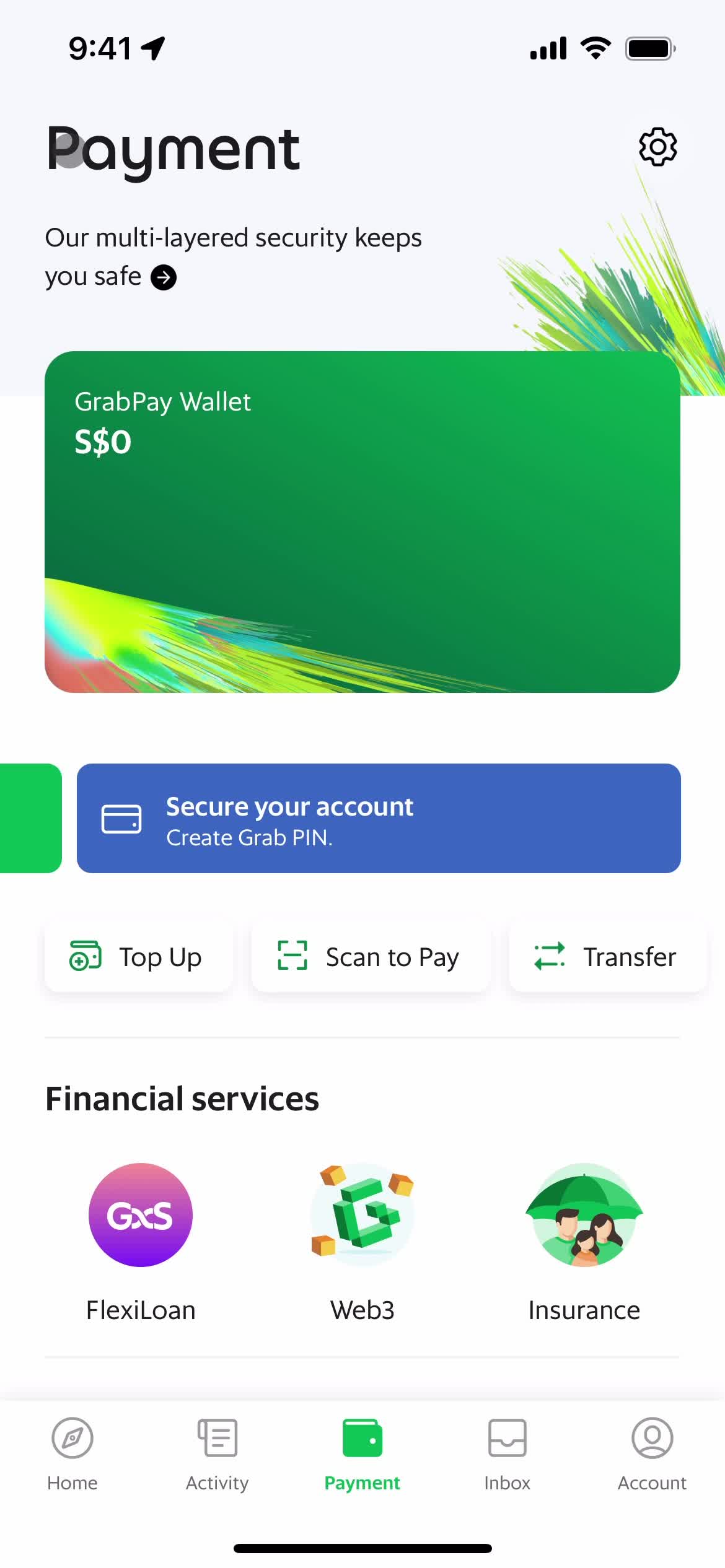 Adding payment details on Grab video thumbnail