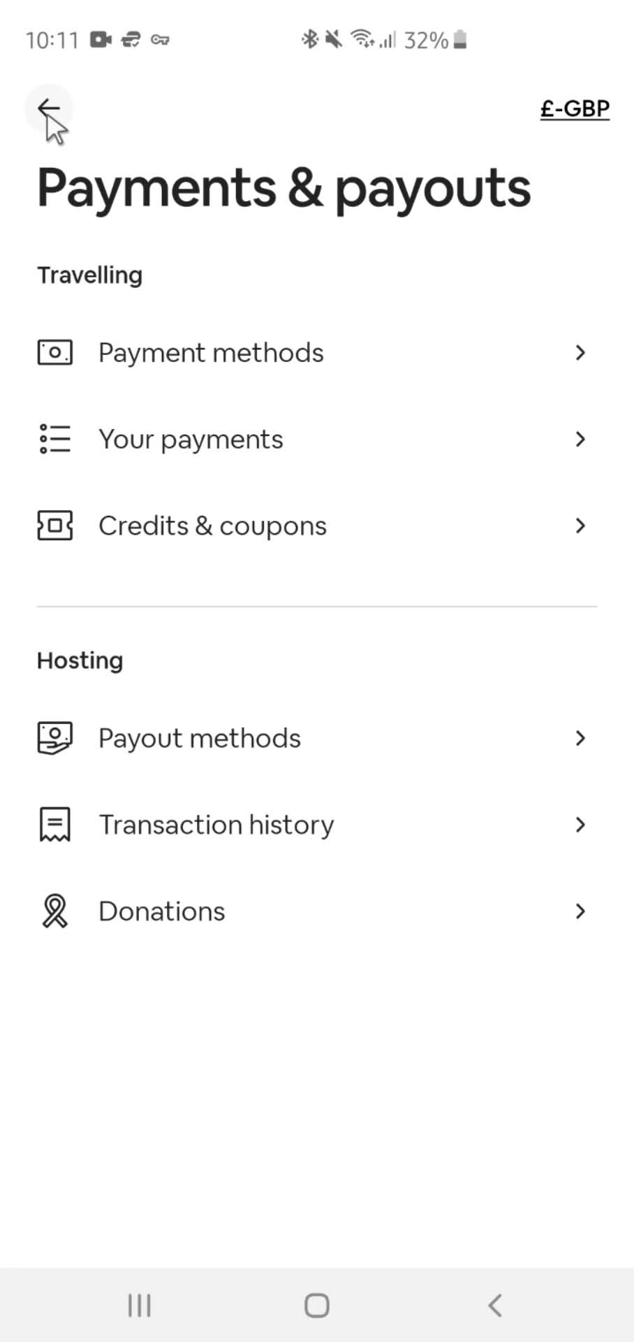 Adding payment details screenshot