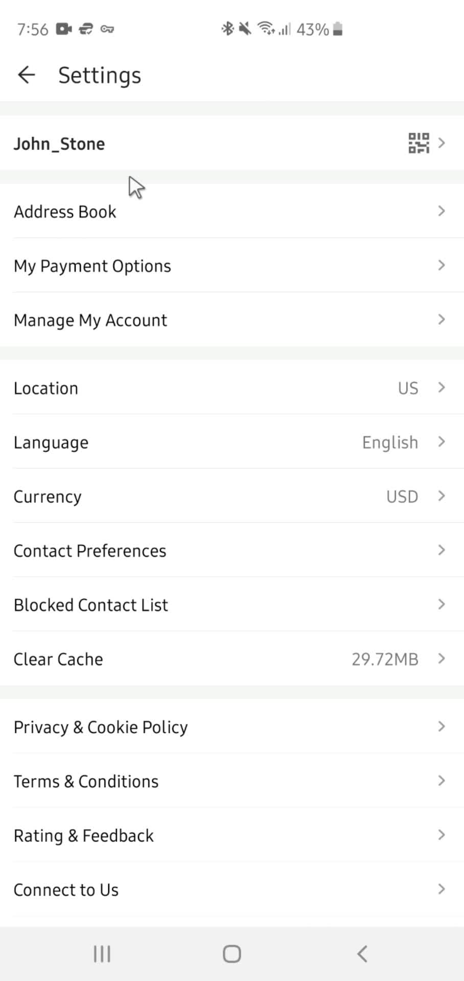 Adding payment details screenshot