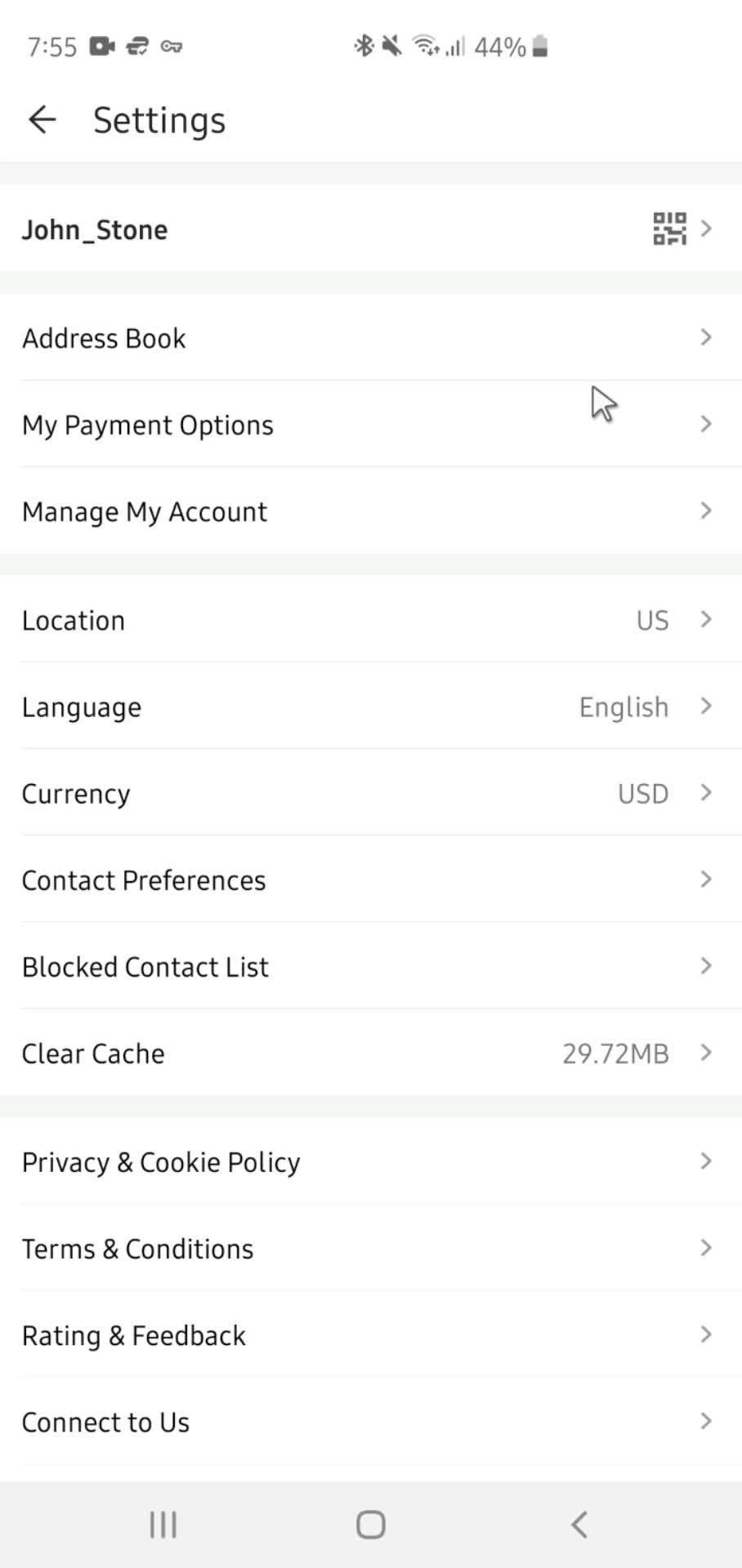 Adding payment details screenshot