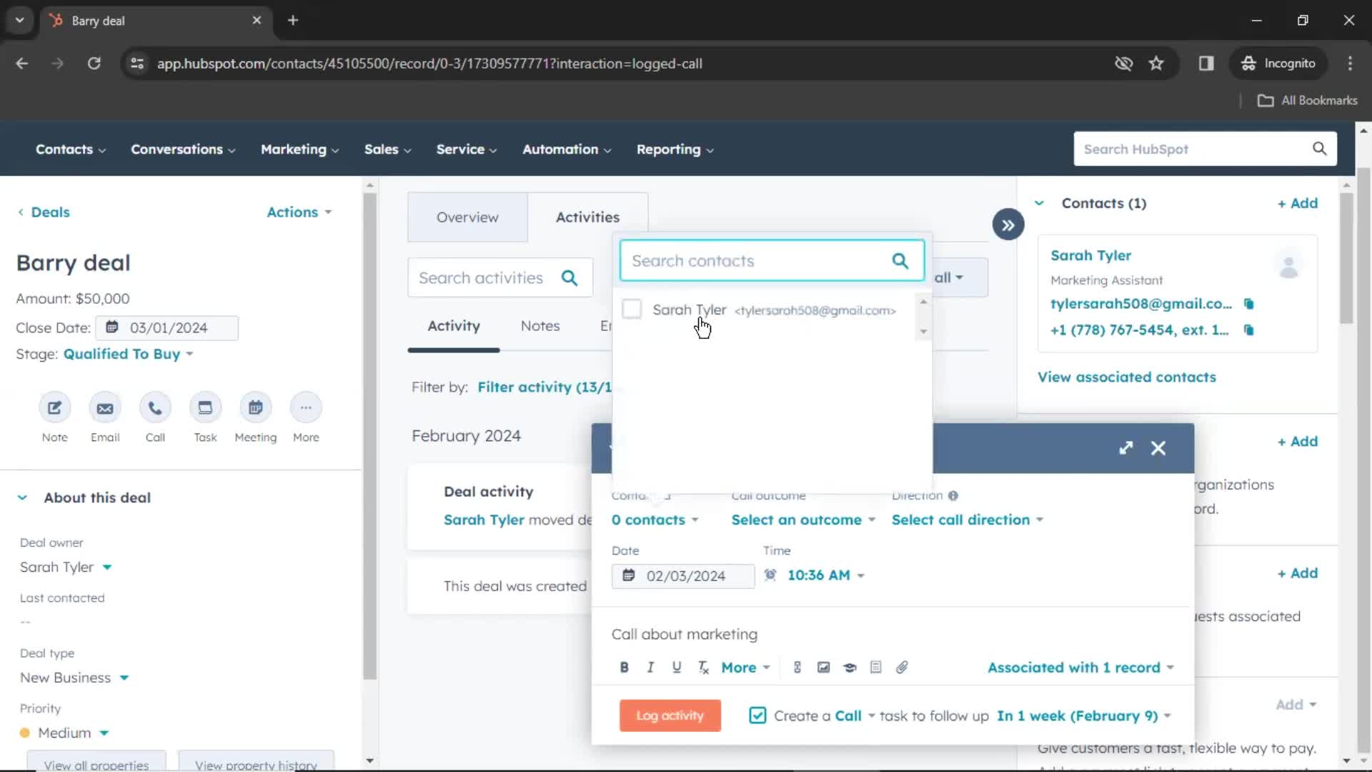 Adding a deal on HubSpot CRM video thumbnail