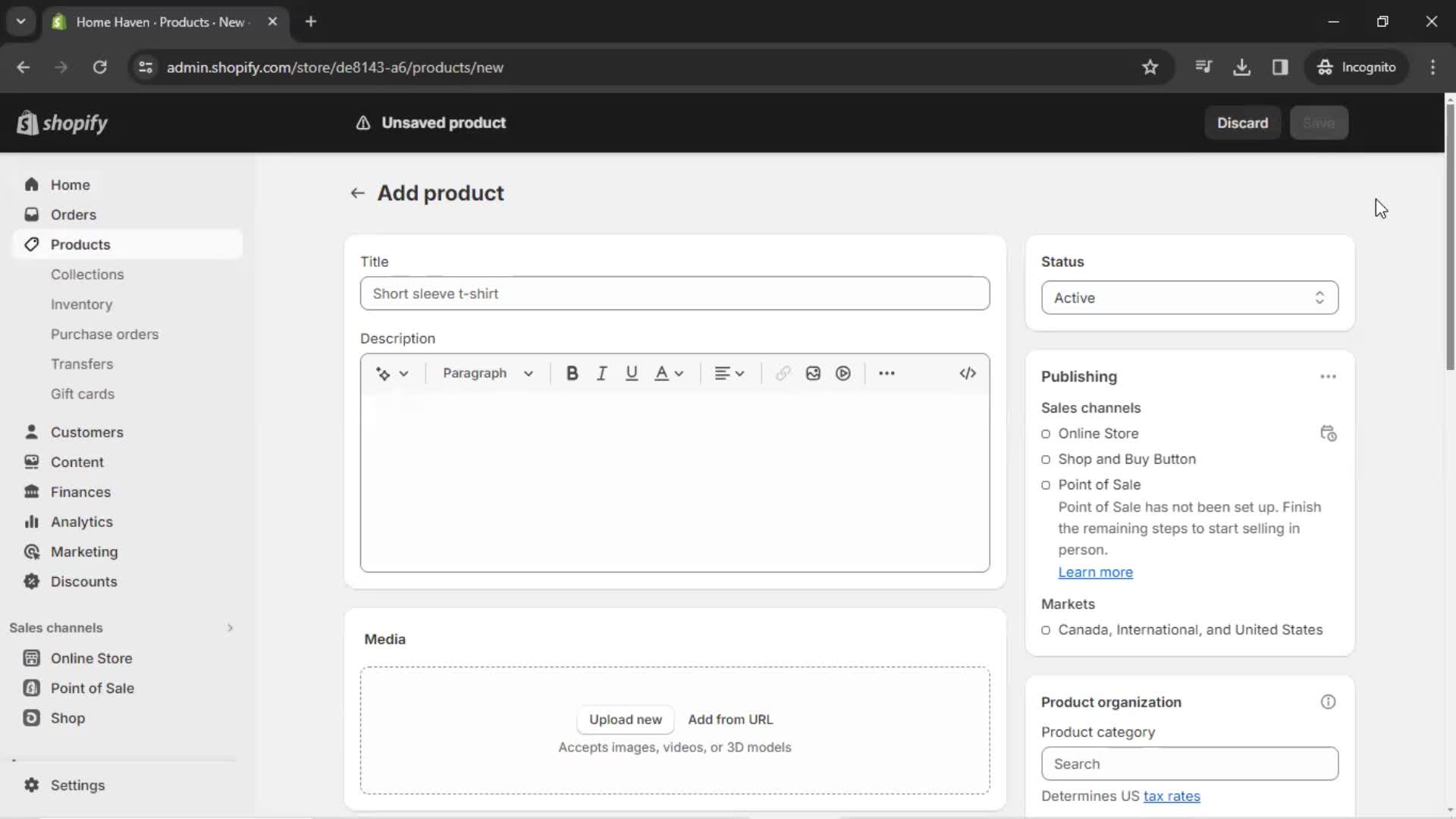 Adding a product screenshot