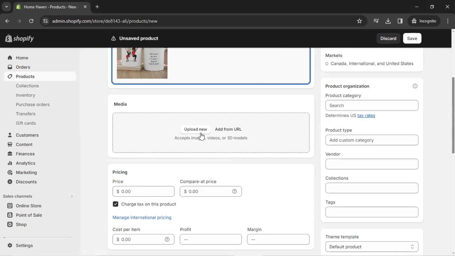 Adding a product on Shopify video thumbnail