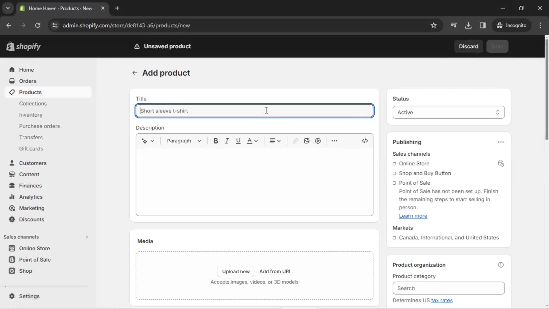 Adding a product screenshot