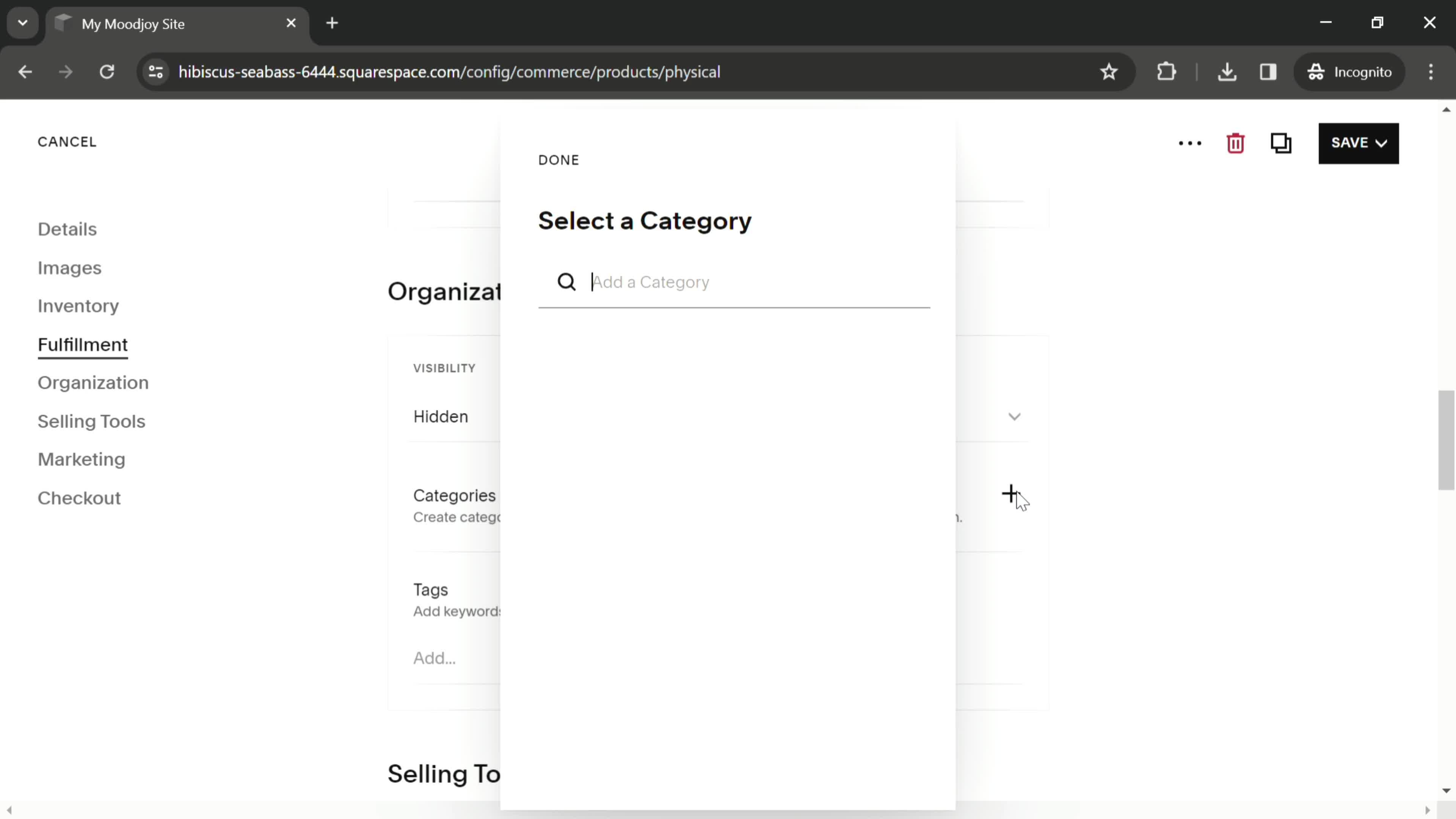 Adding a product screenshot