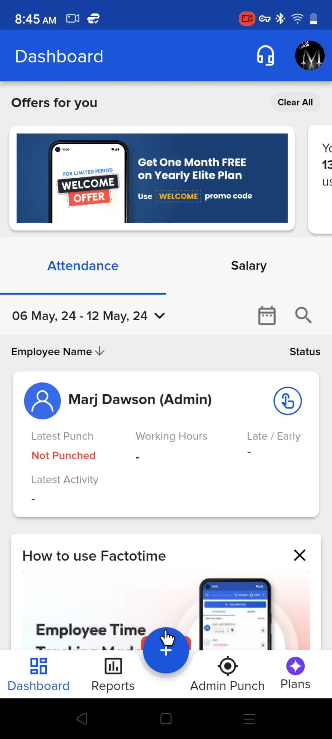 Adding an employee screenshot