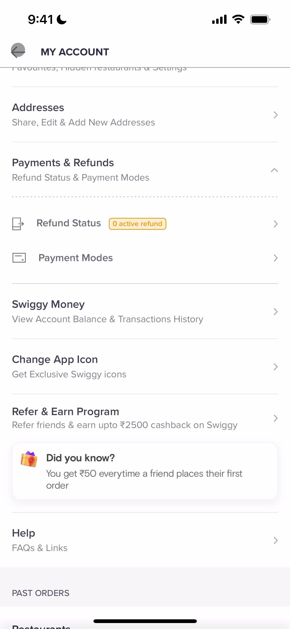 Adding payment details screenshot