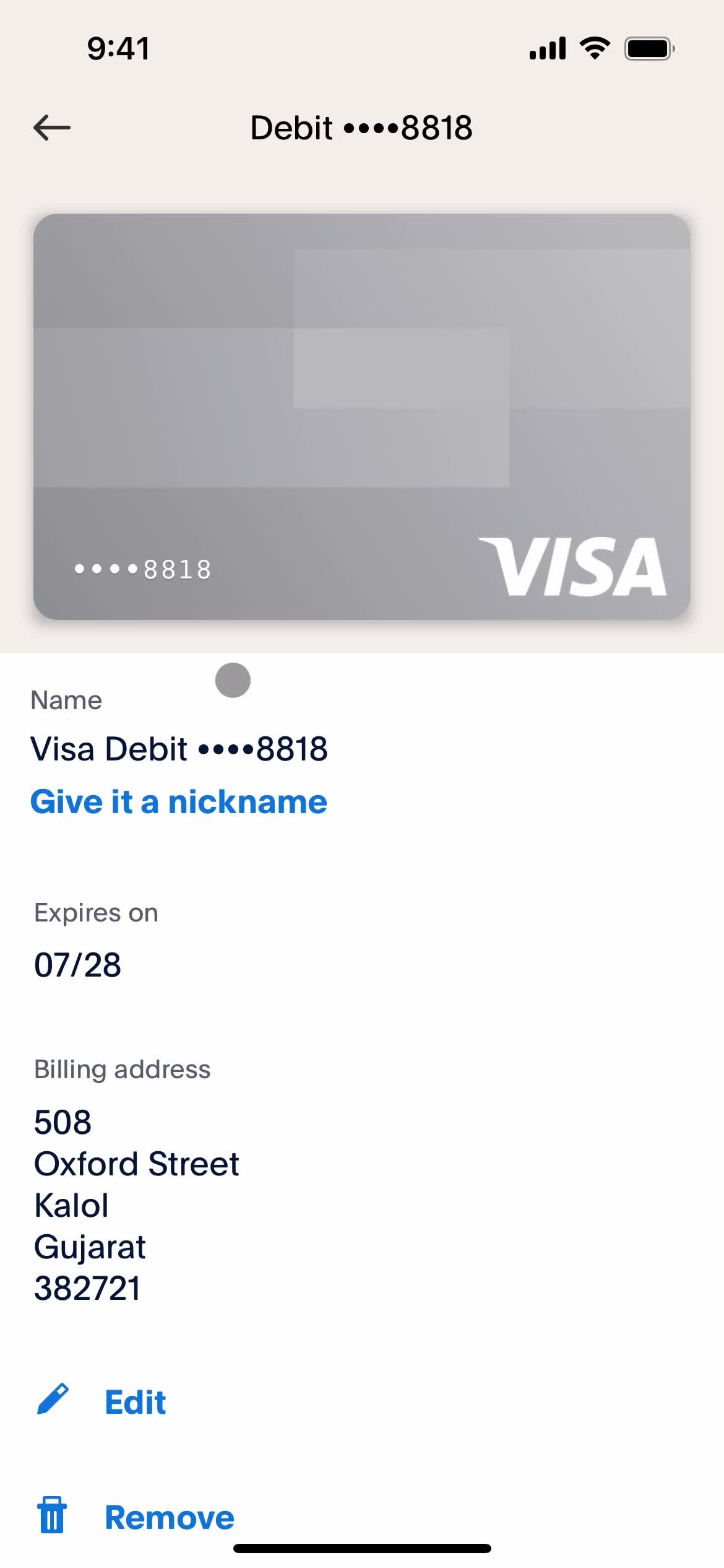 Adding payment details on PayPal video thumbnail