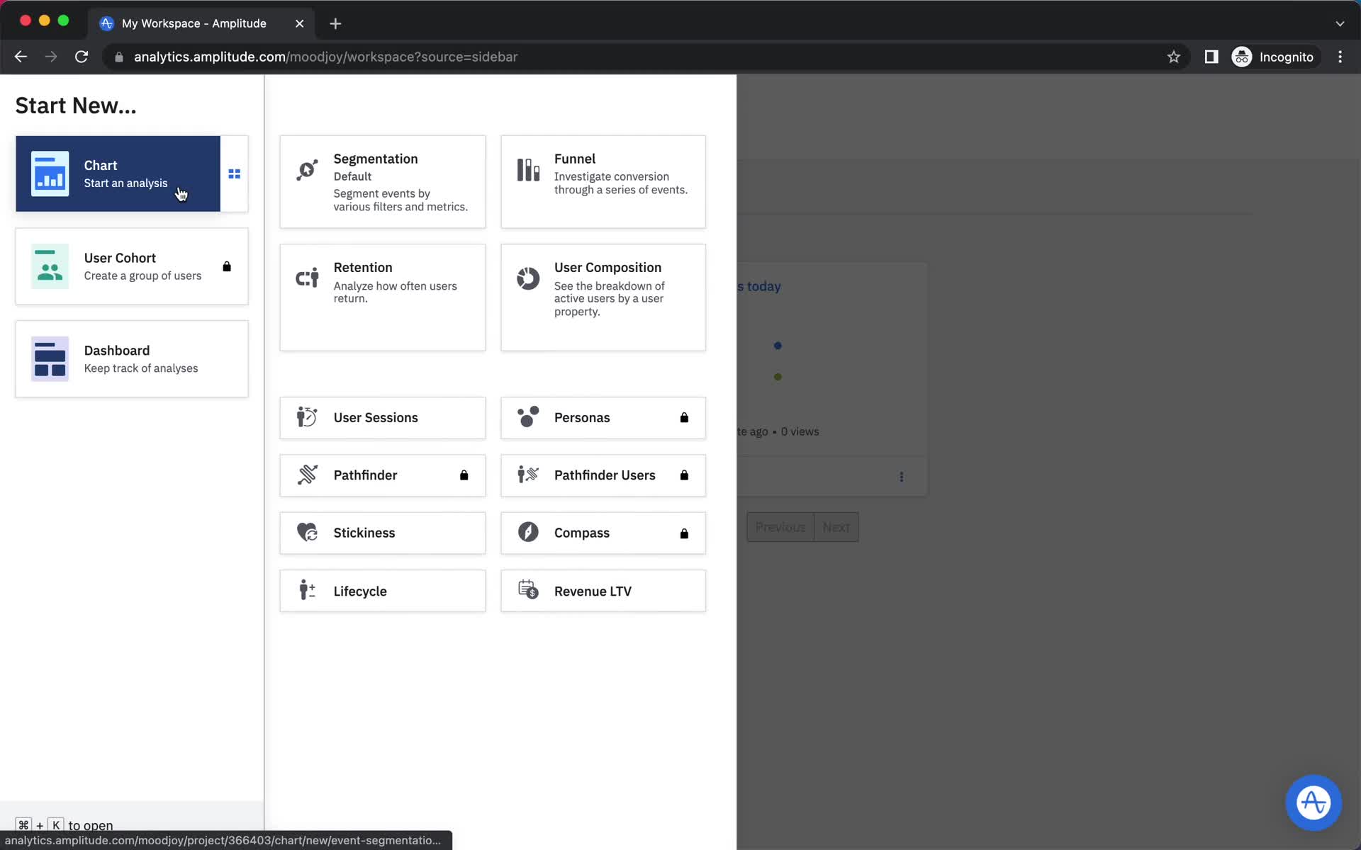 Creating a funnel screenshot