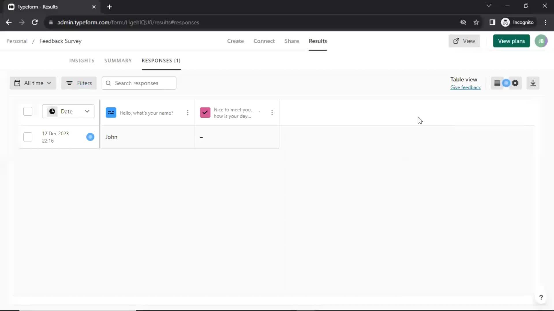 Analytics/Stats screenshot