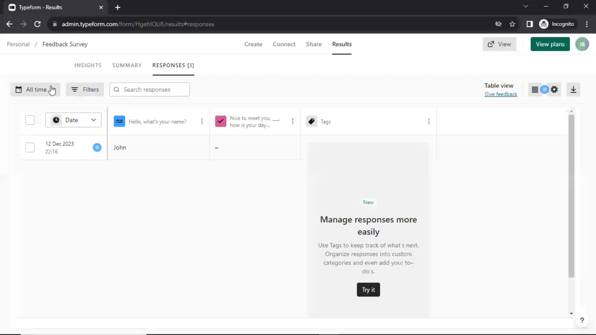 Analytics/Stats screenshot