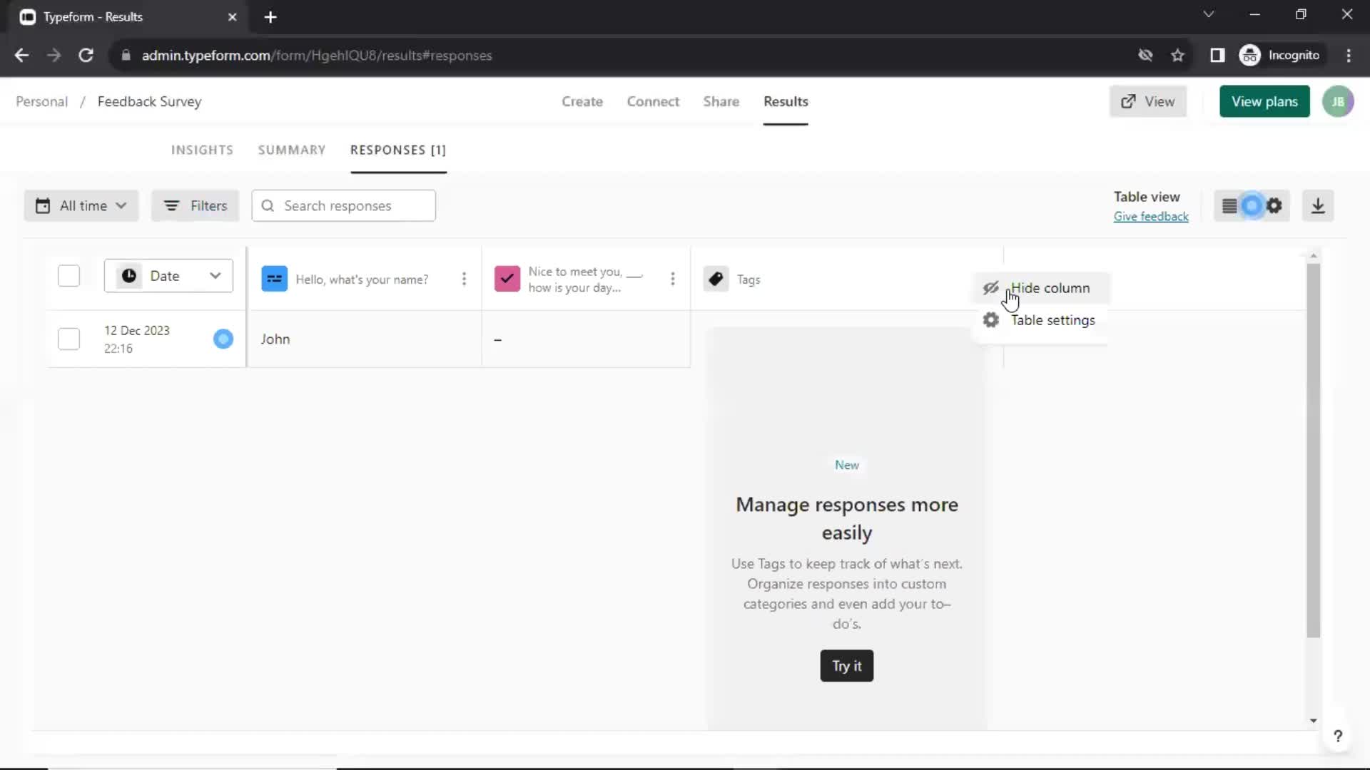 Analytics/Stats screenshot