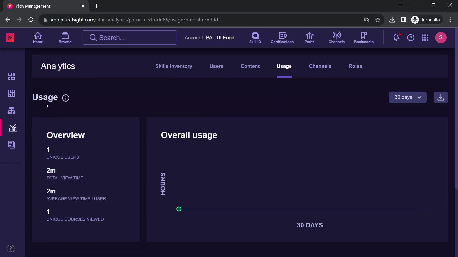 Analytics/Stats on Pluralsight video thumbnail