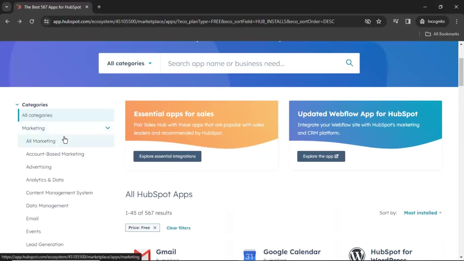 App marketplace on HubSpot CRM video thumbnail