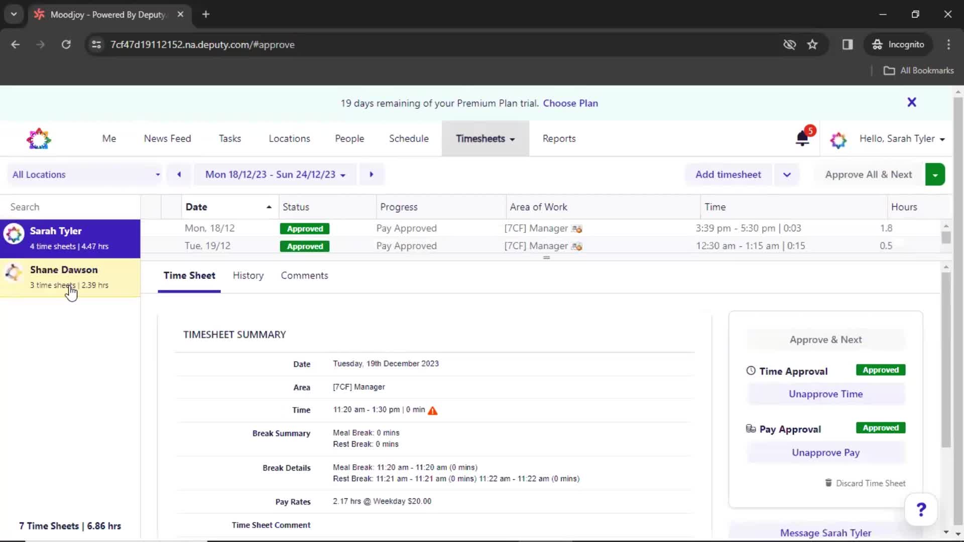 Approving timesheet on Deputy video thumbnail