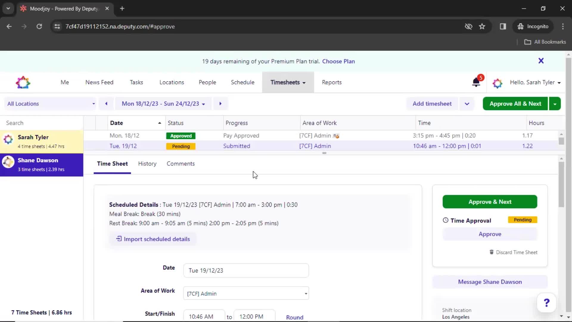 Approving timesheet on Deputy video thumbnail