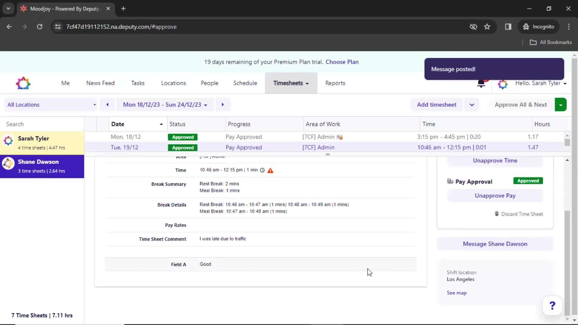 Approving timesheet on Deputy video thumbnail