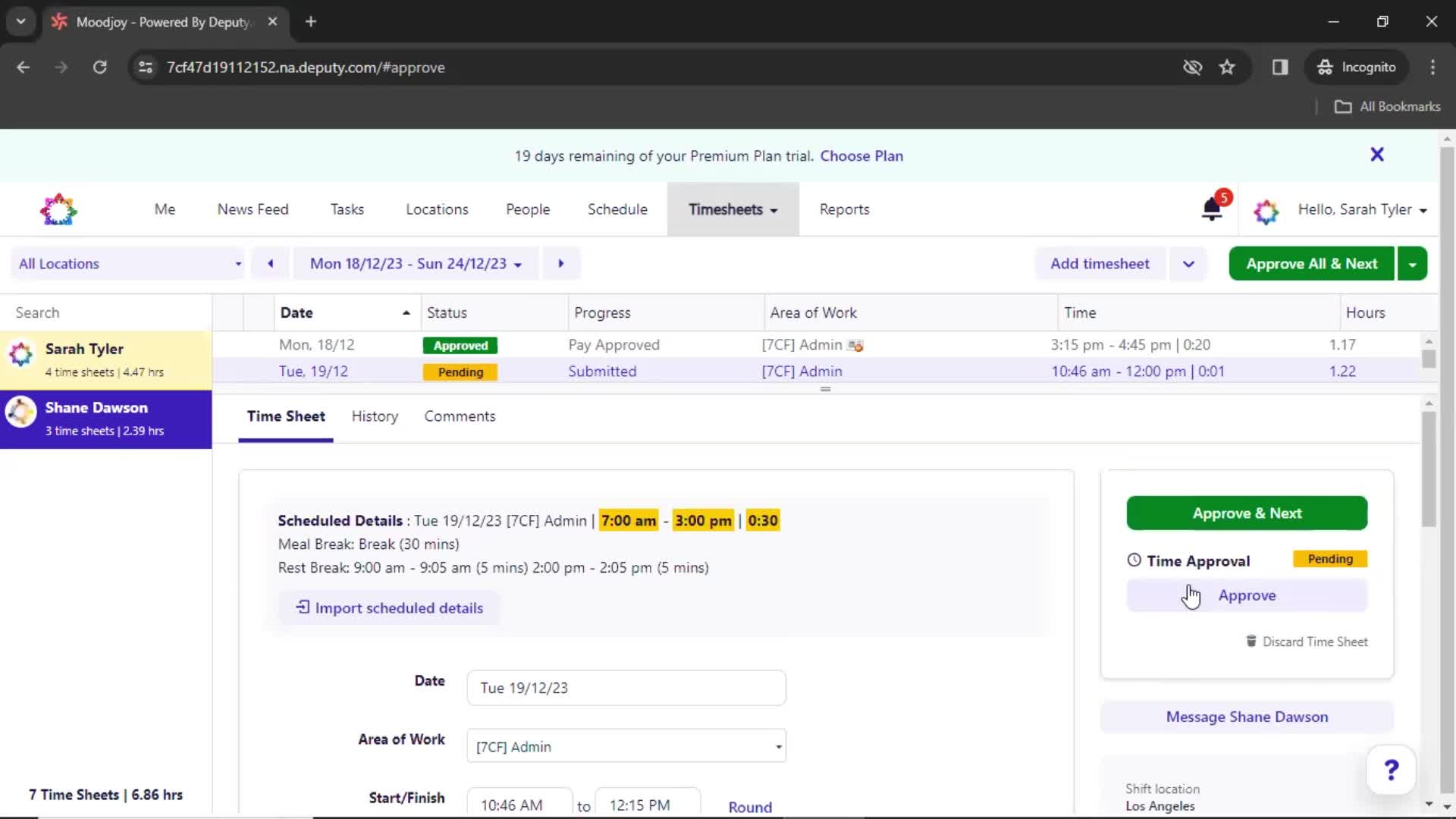 Approving timesheet on Deputy video thumbnail