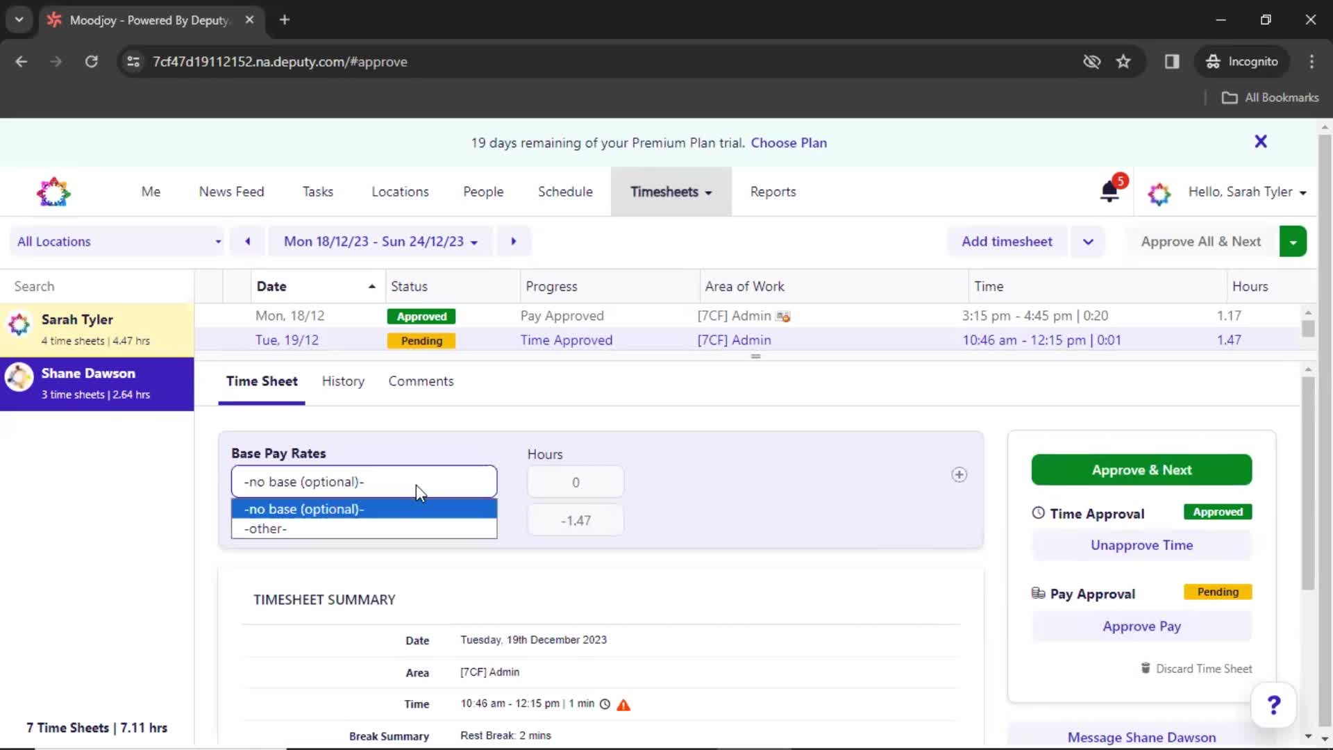 Approving timesheet on Deputy video thumbnail