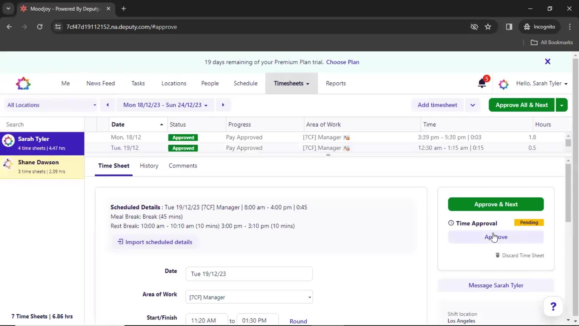 Approving timesheet on Deputy video thumbnail