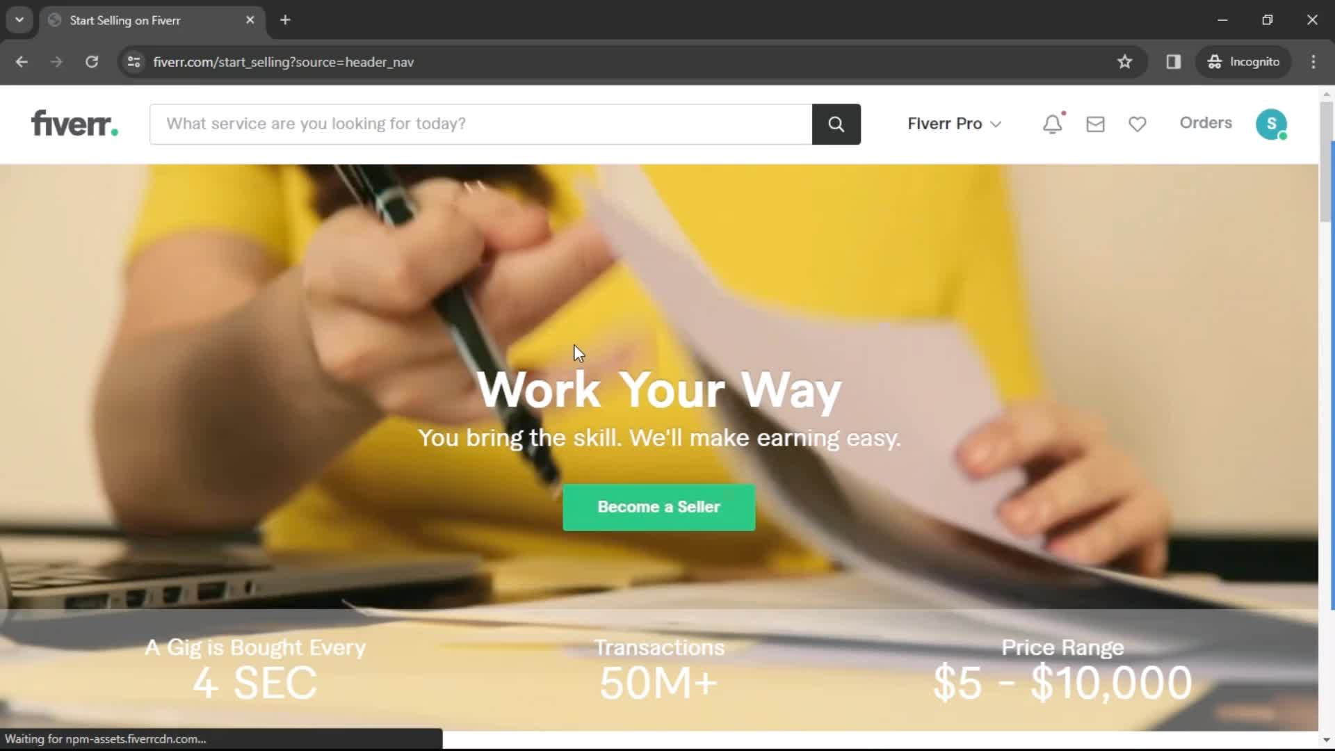 Becoming a seller on Fiverr video thumbnail