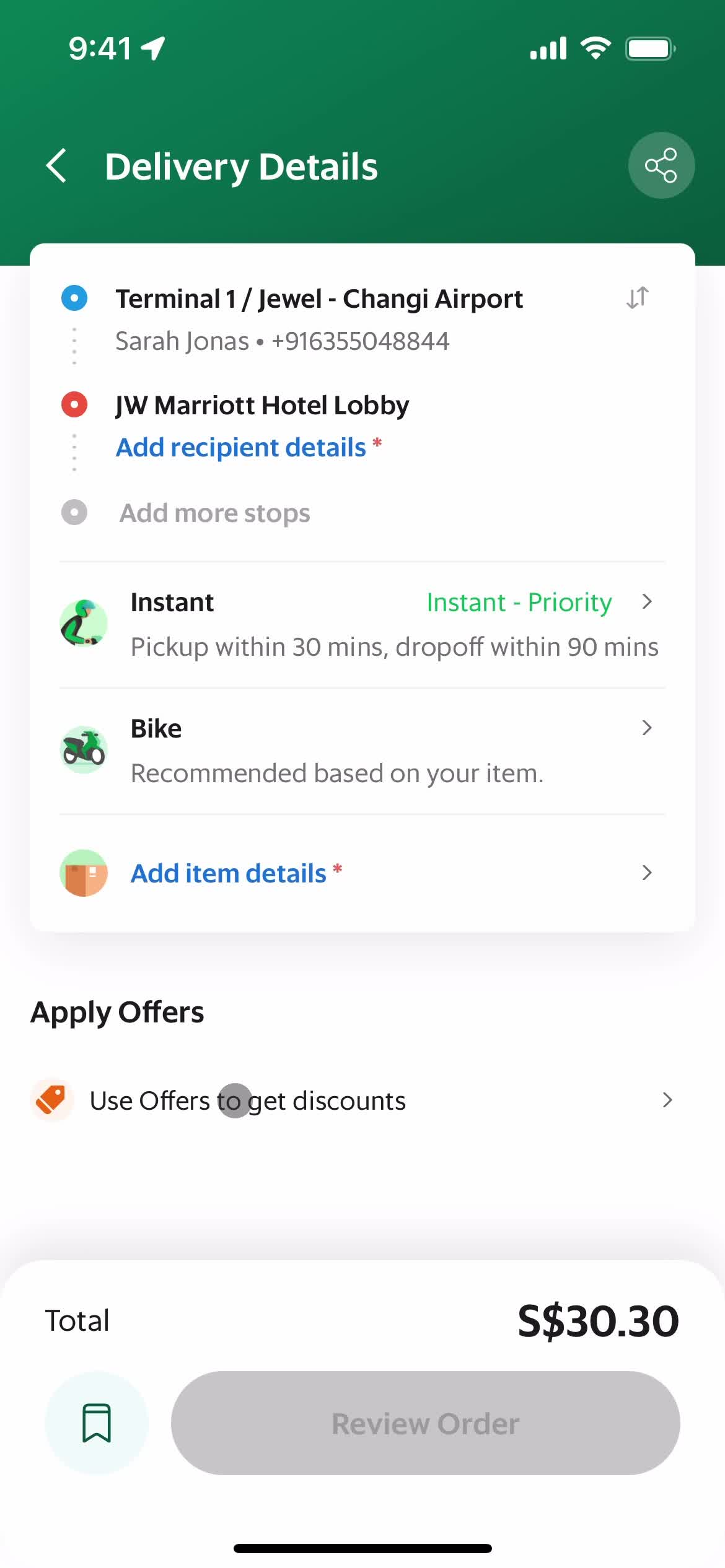 Booking a courier on Grab video thumbnail