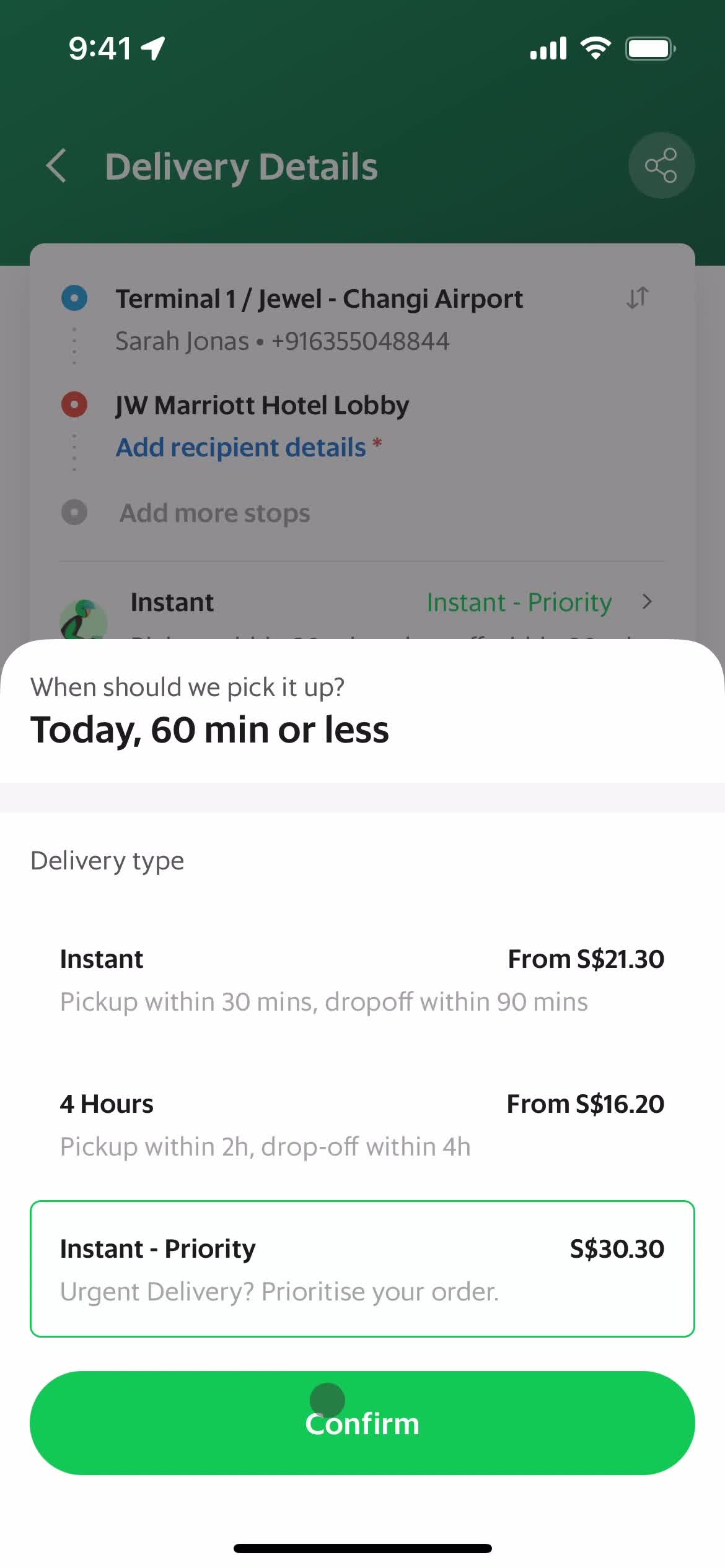 Booking a courier on Grab video thumbnail