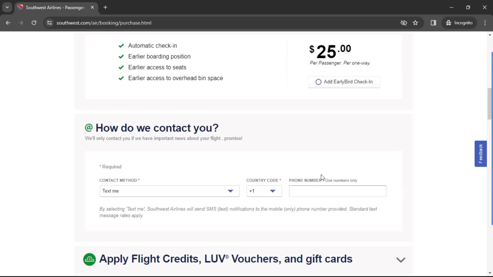 Booking a flight on Southwest Airlines video thumbnail